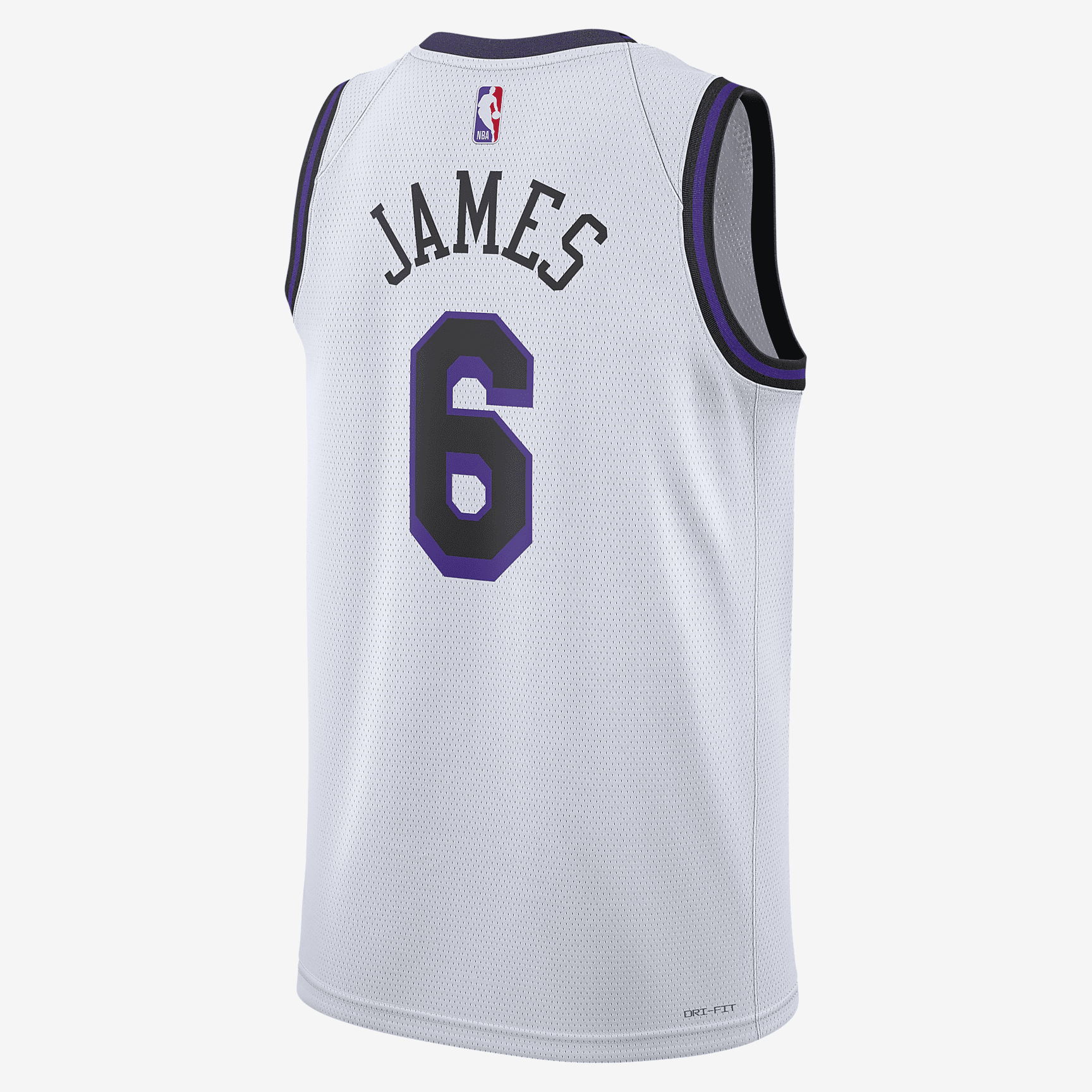 LeBron James Los Angeles Lakers City Edition Nike Dri-FIT NBA Swingman Jersey - White - vstockx