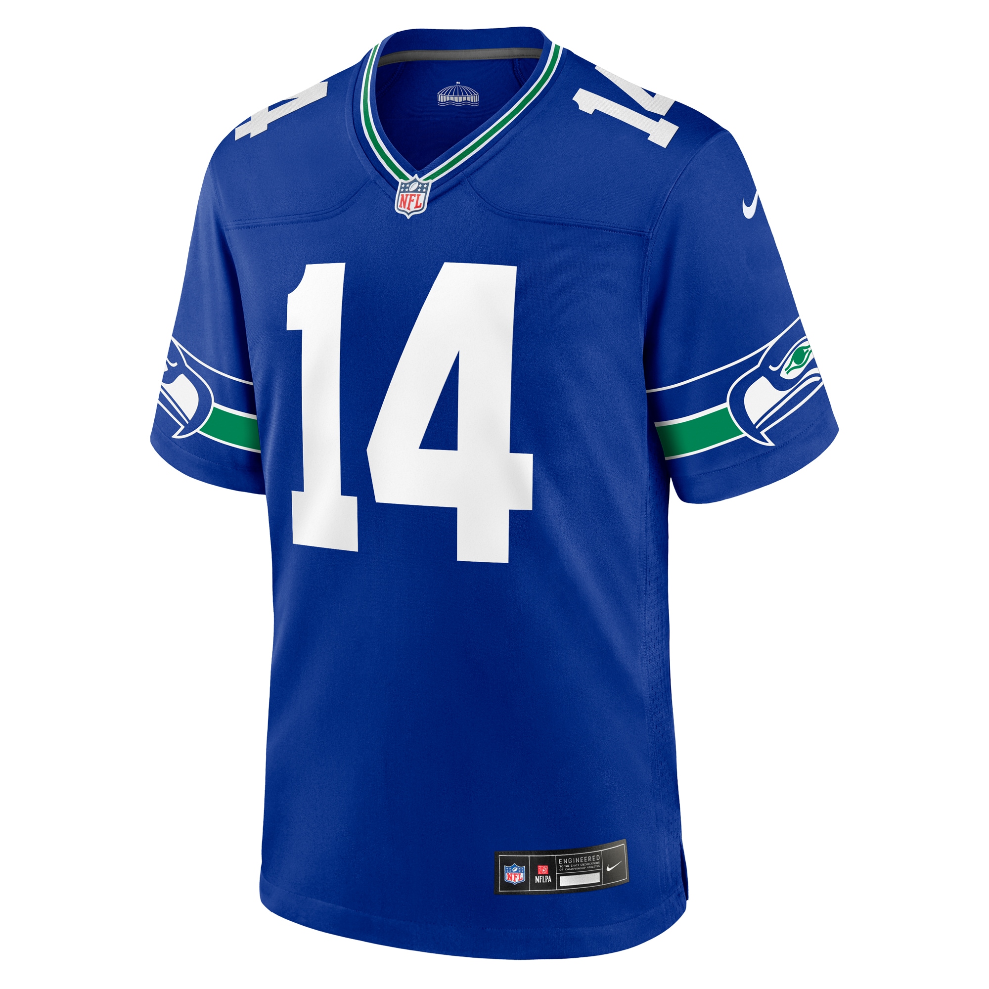 DK Metcalf Seattle Seahawks Nike Throwback Player Game Jersey - Royal - vstockx