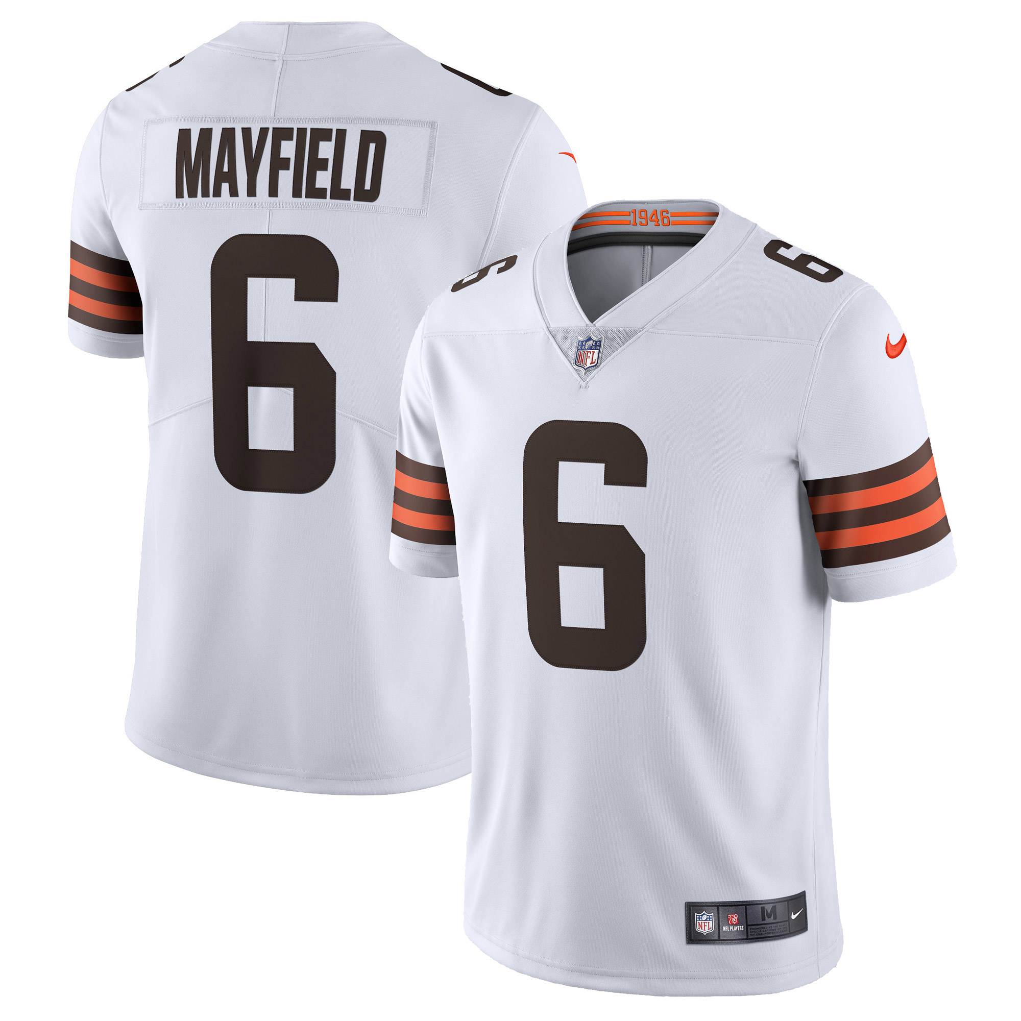 Baker Mayfield Cleveland Browns Nike Vapor Limited Jersey - White - vstockx
