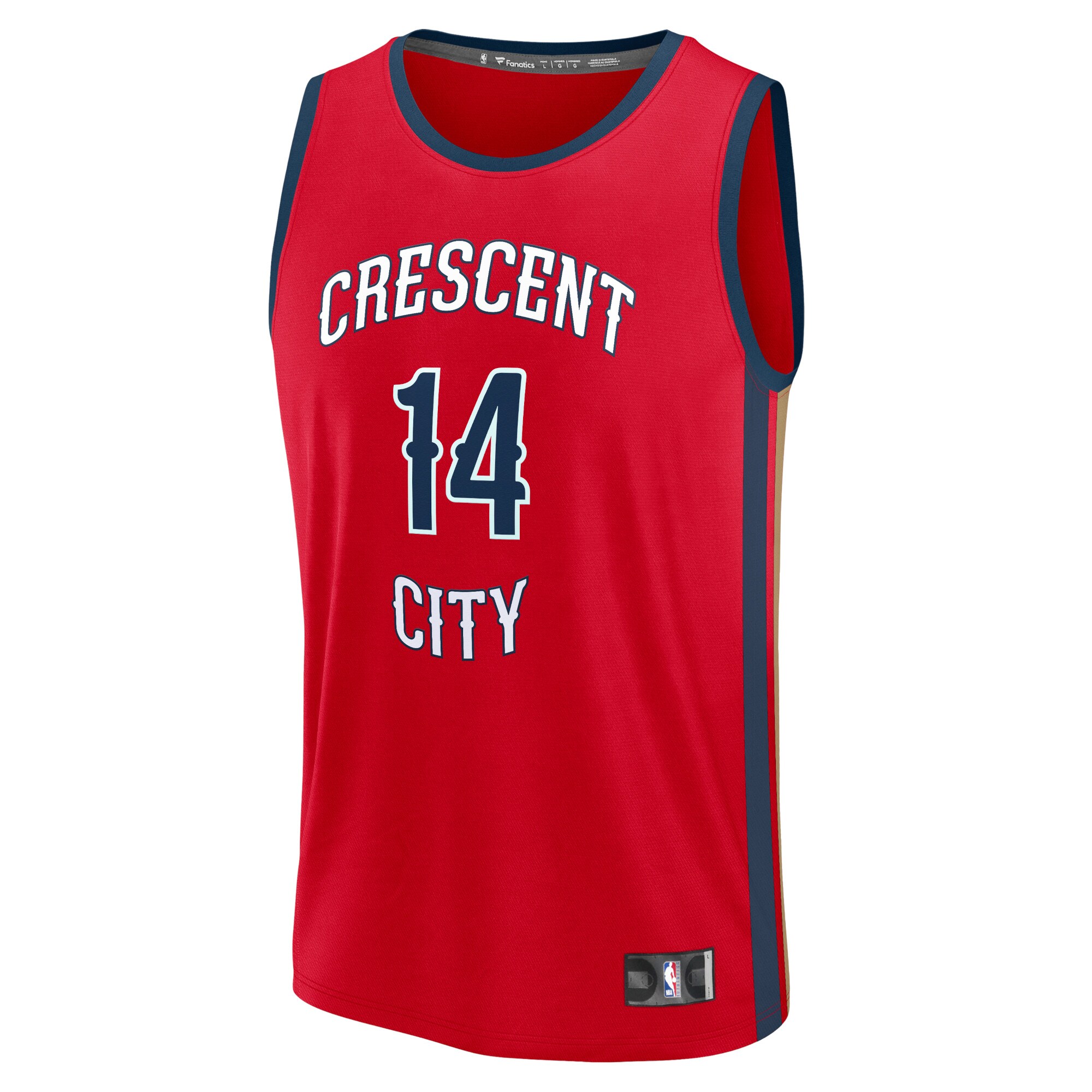 Brandon Ingram New Orleans Pelicans Fanatics Branded Fast Break Replica Jersey - Statement Edition - Red - vstockx