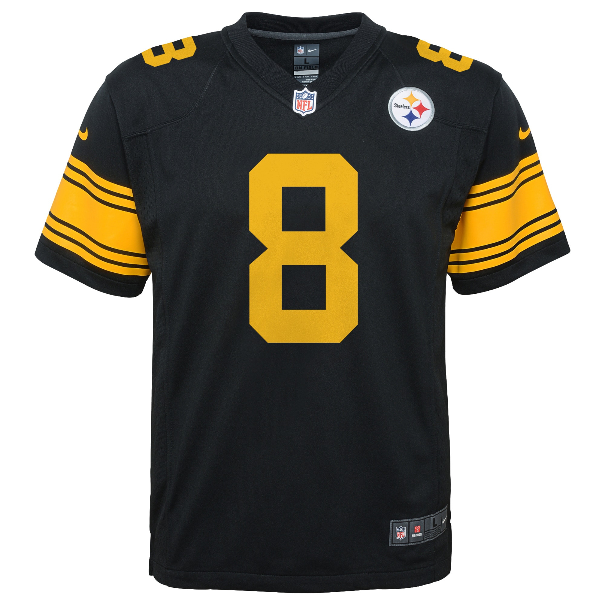 Kenny Pickett Pittsburgh Steelers Nike Youth Game Jersey - Black - vstockx