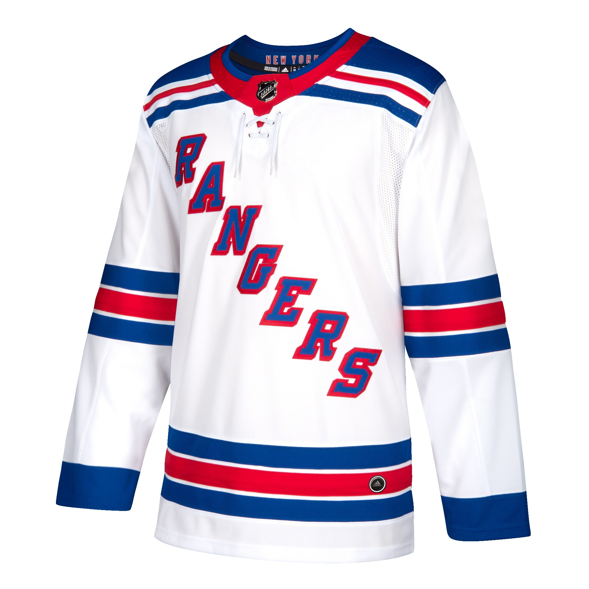 New York Rangers adidas Away Authentic Blank Jersey - White - vstockx