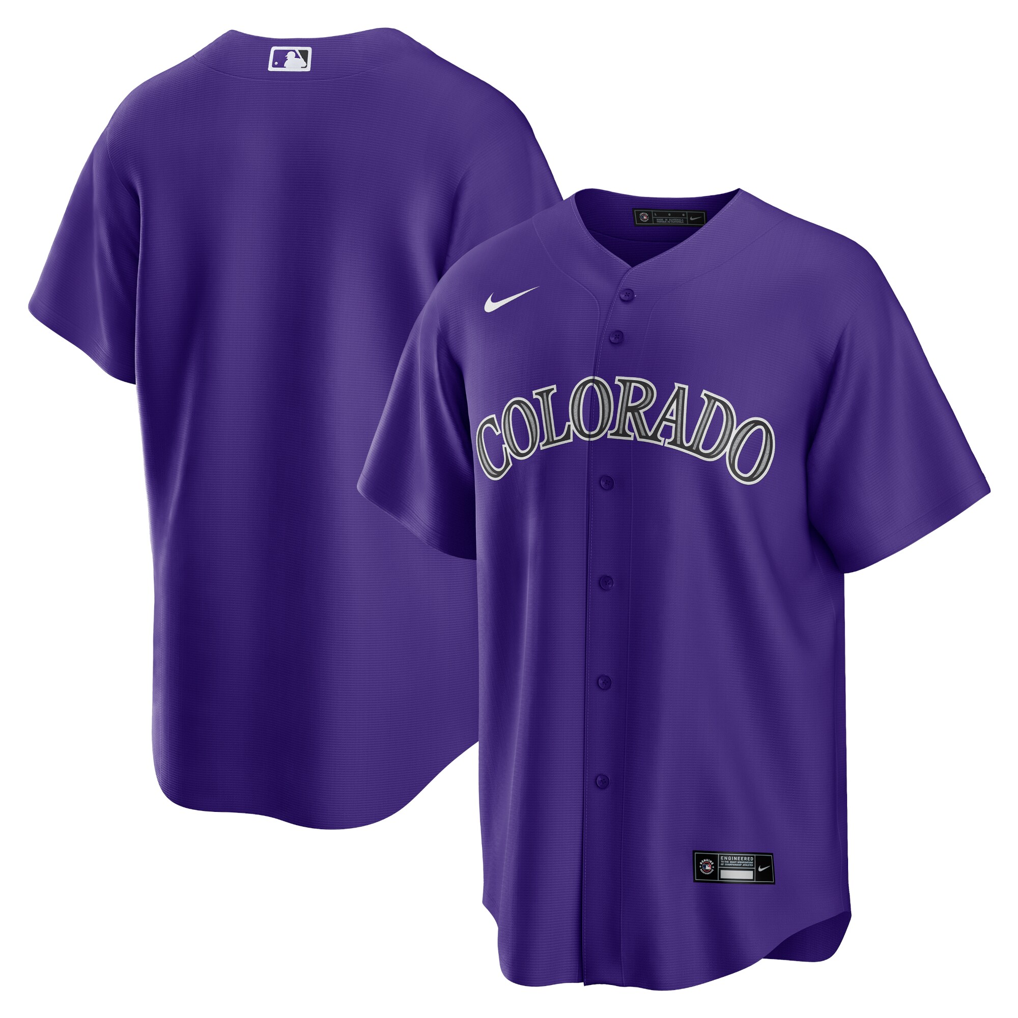 Colorado Rockies Nike Alternate Replica Team Jersey - Purple - vstockx