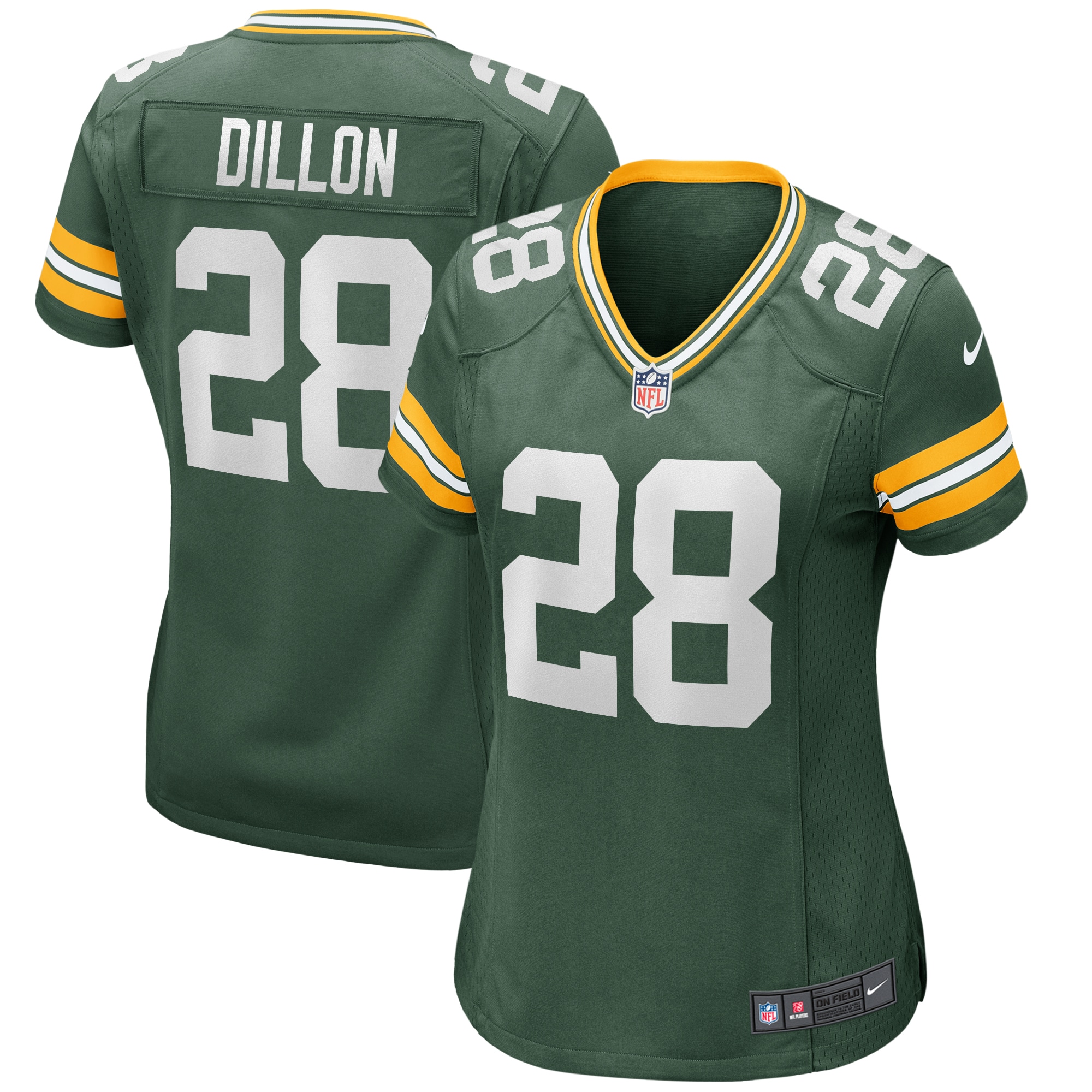 AJ Dillon Green Bay Packers Nike Women's Player Game Jersey - Green - vstockx