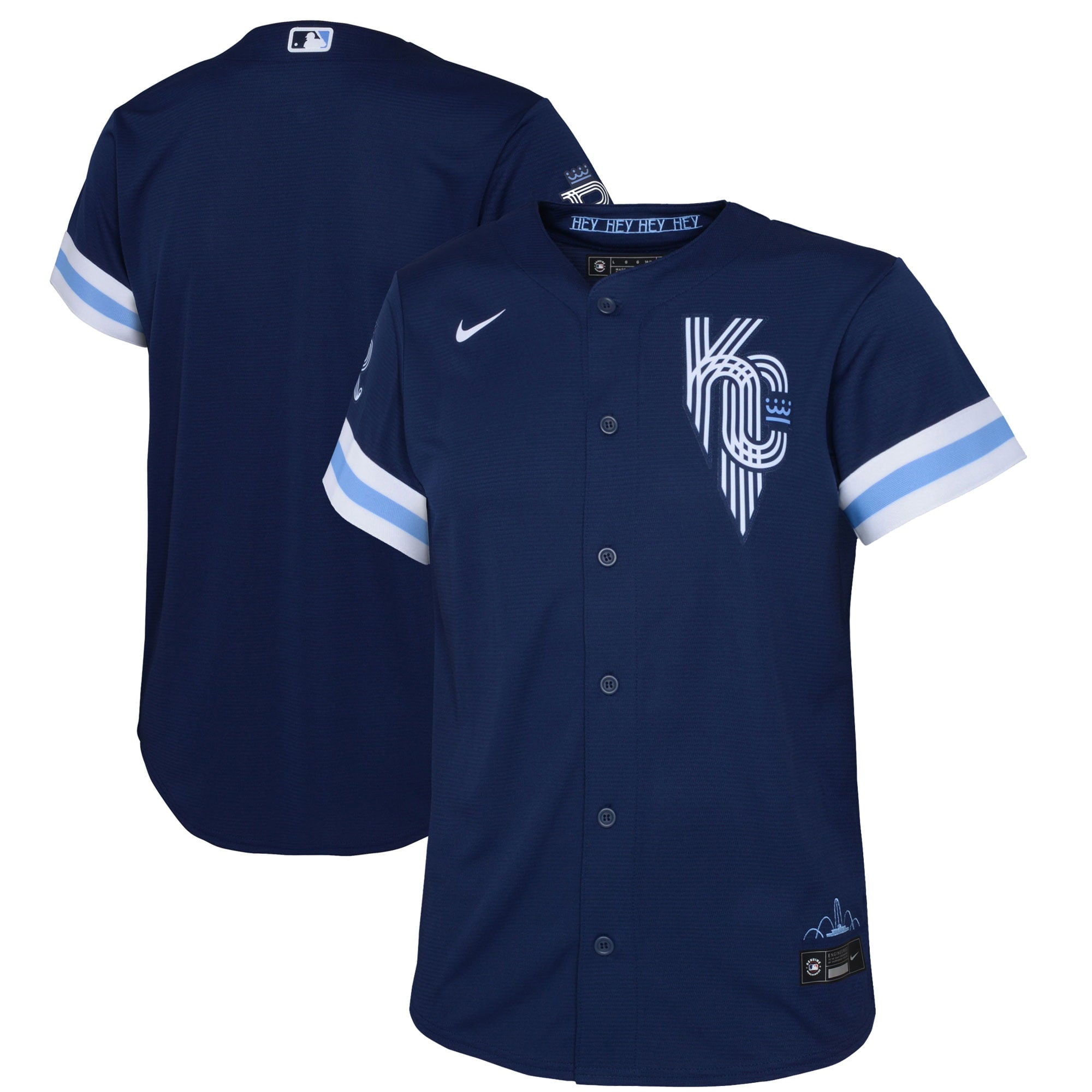 Preschool Nike Navy Kansas City Royals 2022 City Connect Replica Jersey - vstockx