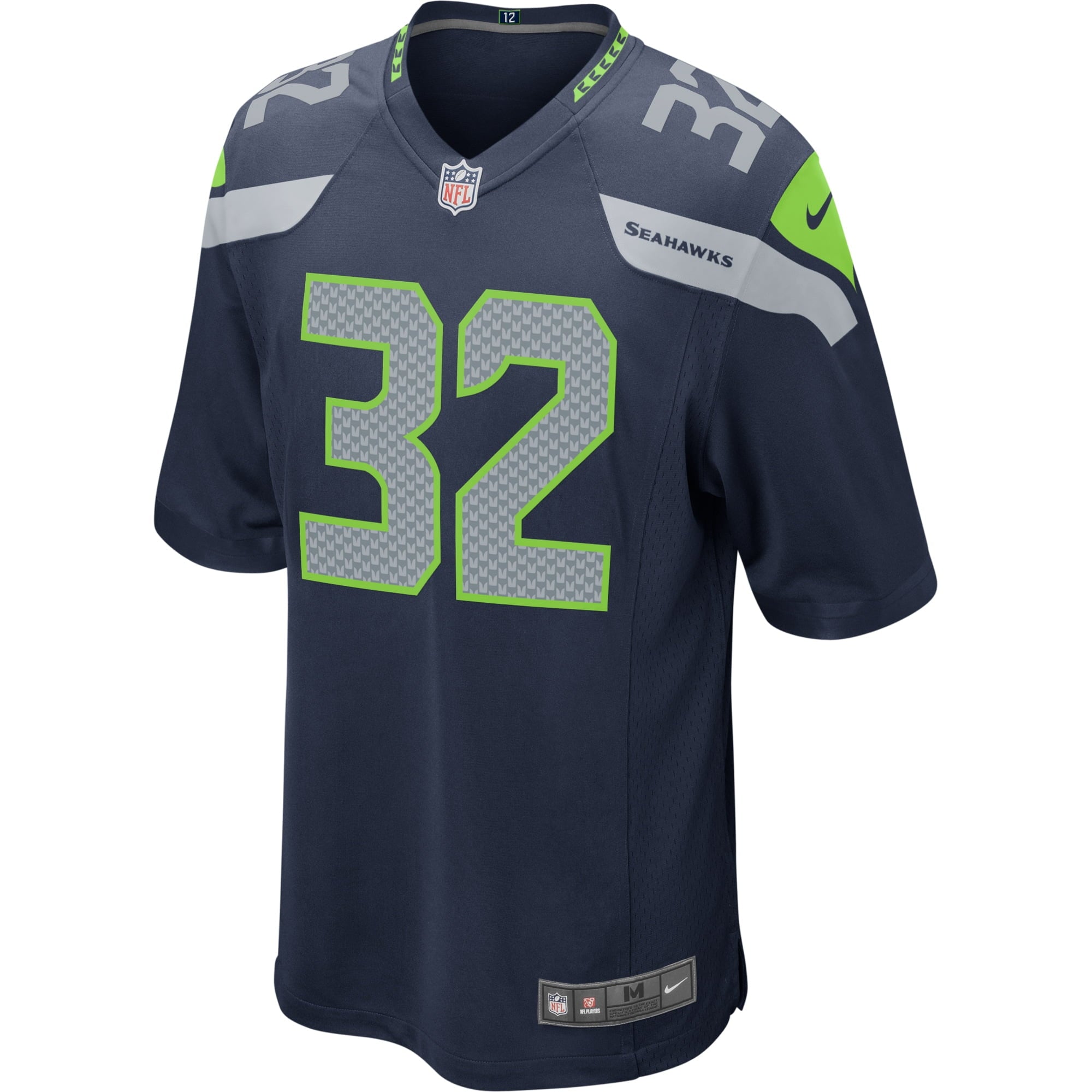 Men's Nike Chris Carson Navy Seattle Seahawks Game Player Jersey - vstockx