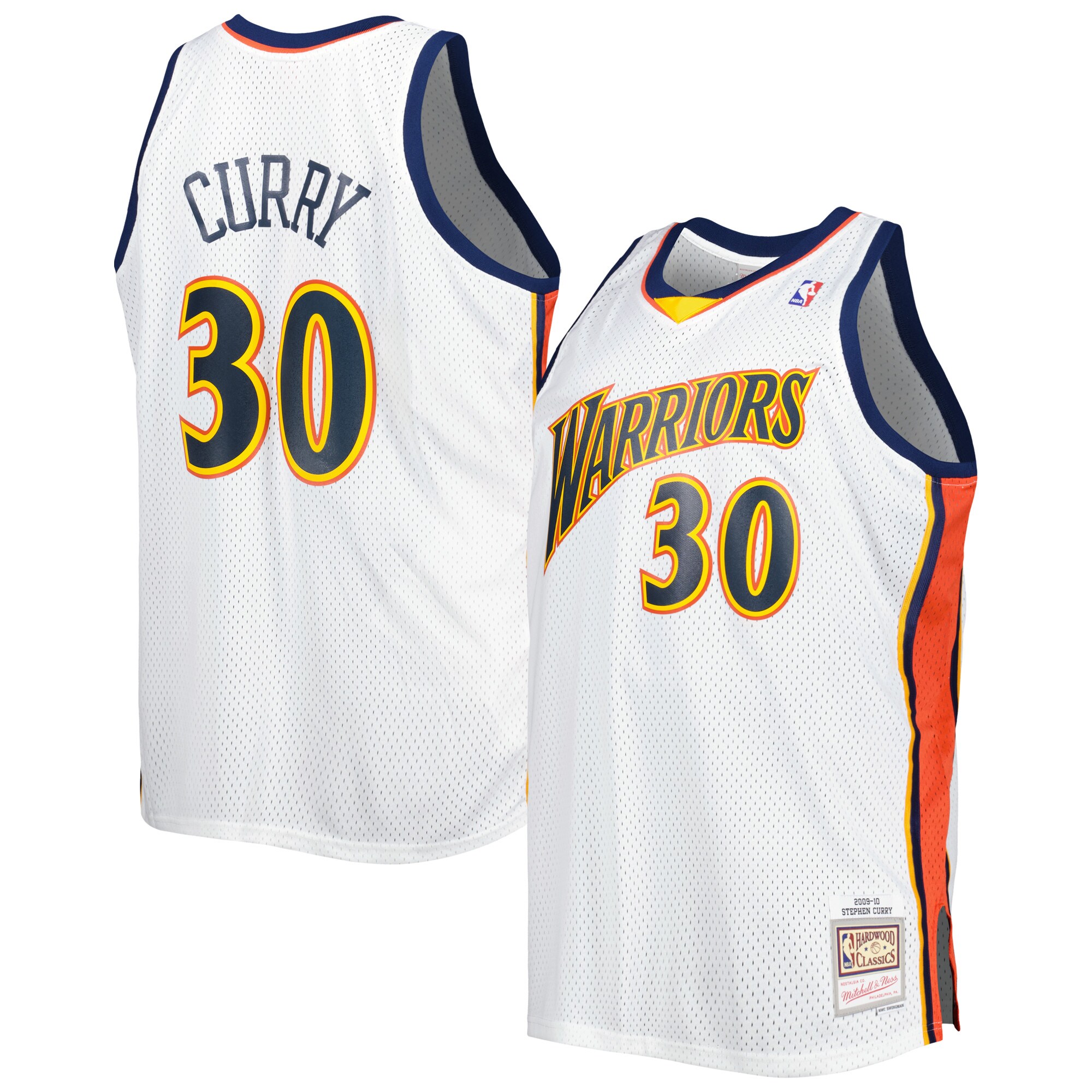 Stephen Curry Golden State Warriors Mitchell & Ness Big & Tall Hardwood Classics 2008/09 Swingman Jersey - White - vstockx