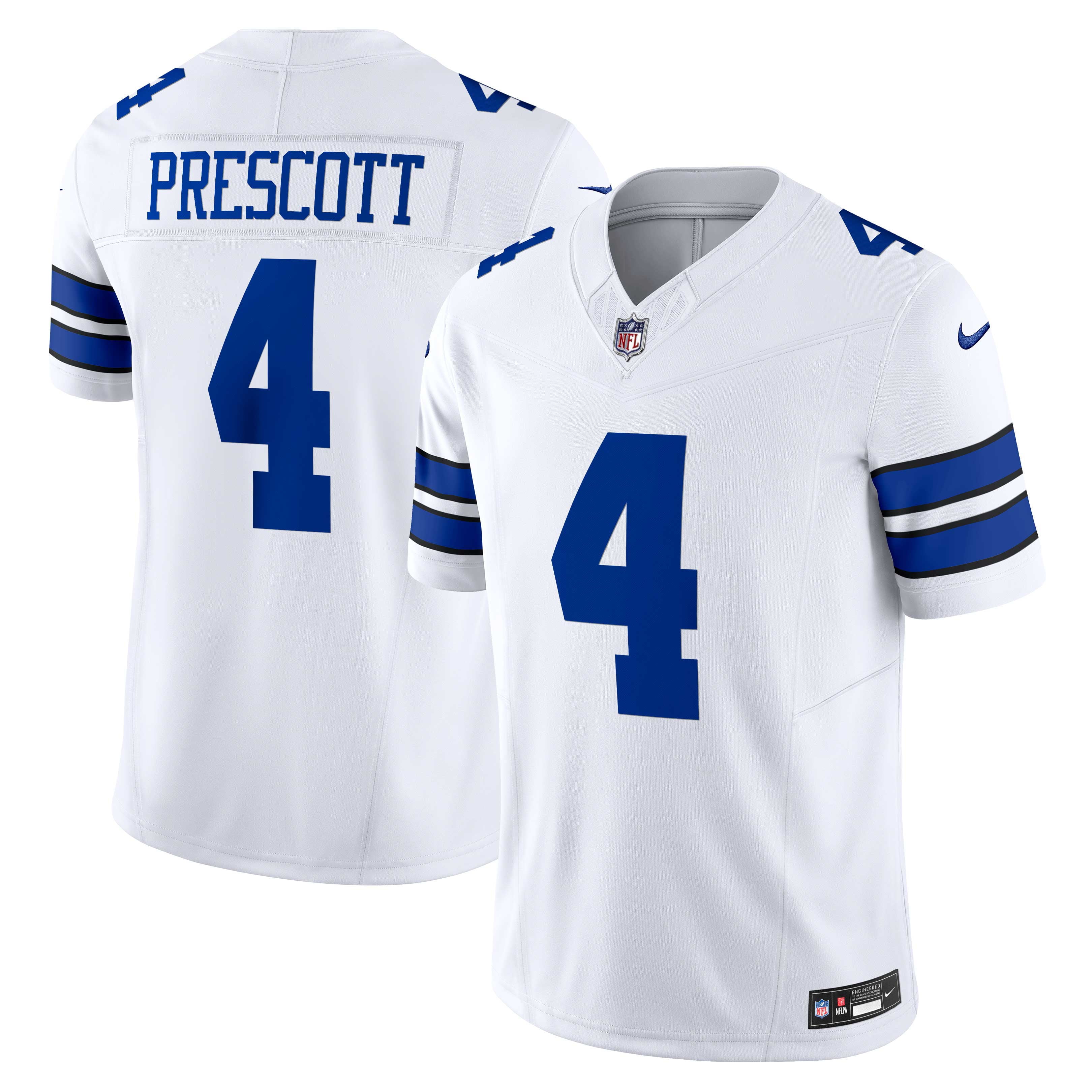 Men's Nike Dak Prescott White Dallas Cowboys Vapor F.U.S.E. Limited Jersey - vstockx