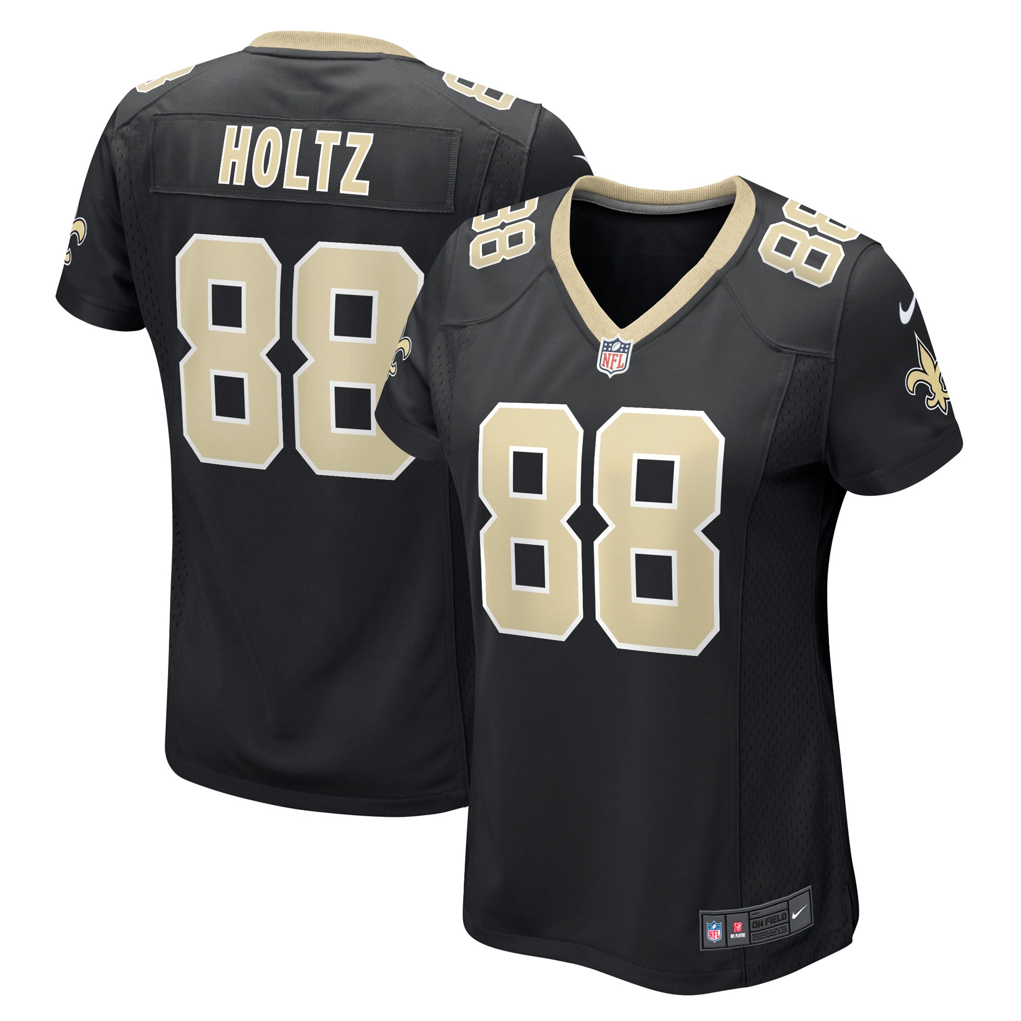 J.P. Holtz New Orleans Saints Nike Women's Game Player Jersey - Black - vstockx