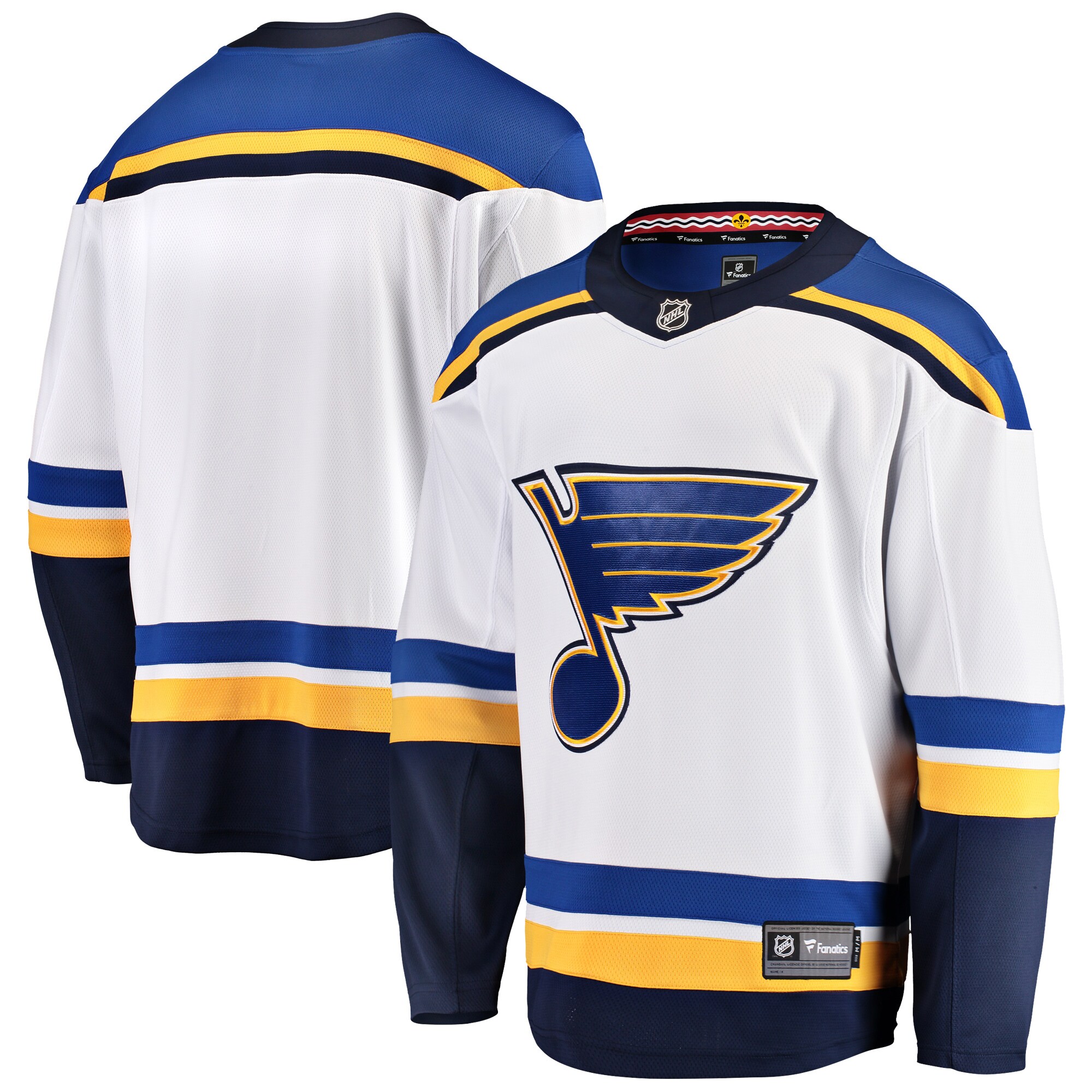 St. Louis Blues Fanatics Branded Breakaway Away Jersey - White - vstockx