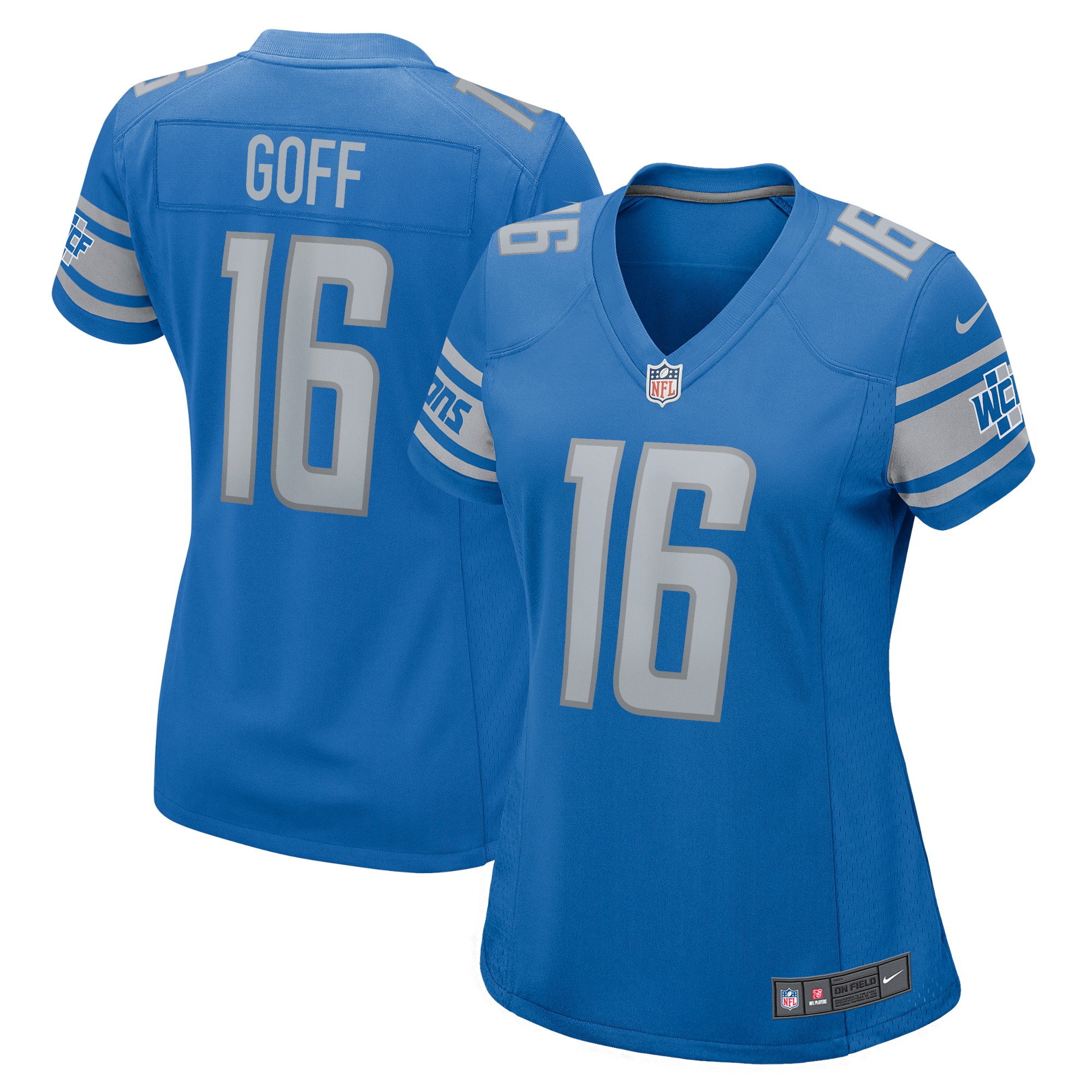 Jared Goff Detroit Lions Nike Women's Game Jersey - Blue - vstockx