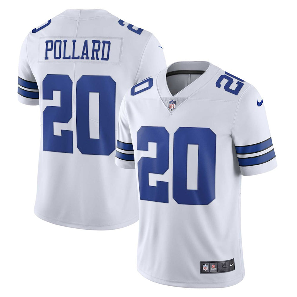 Youth Dallas Cowboys Tony Pollard Vapor Jersey - White - vstockx