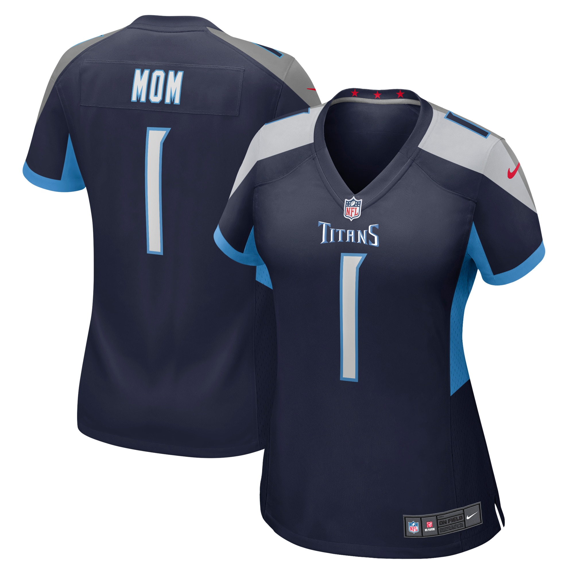 Number 1 Mom Tennessee Titans Nike Women's Game Jersey - Navy - vstockx