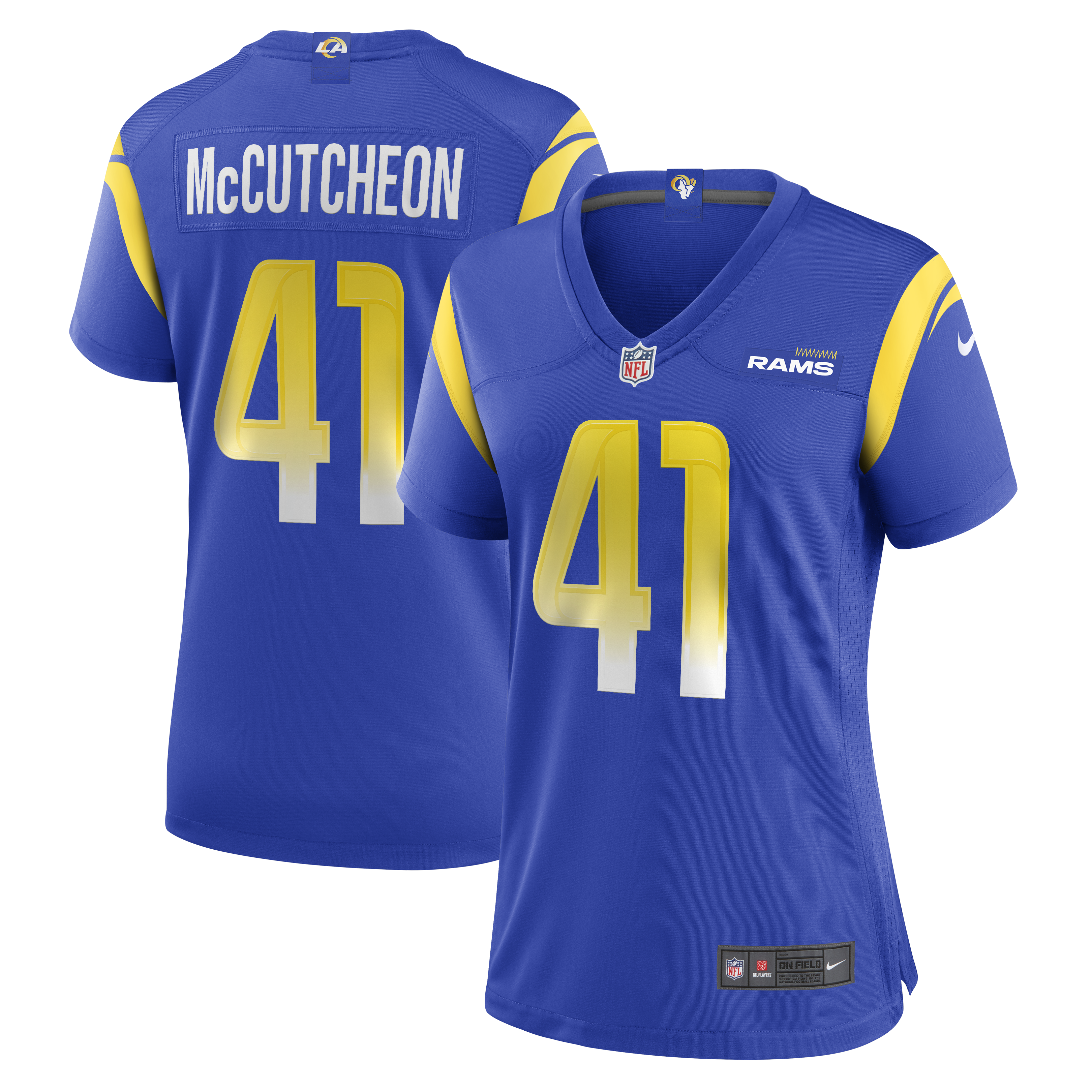 Cameron McCutcheon Los Angeles Rams Nike Women's Game Jersey - Royal - vstockx