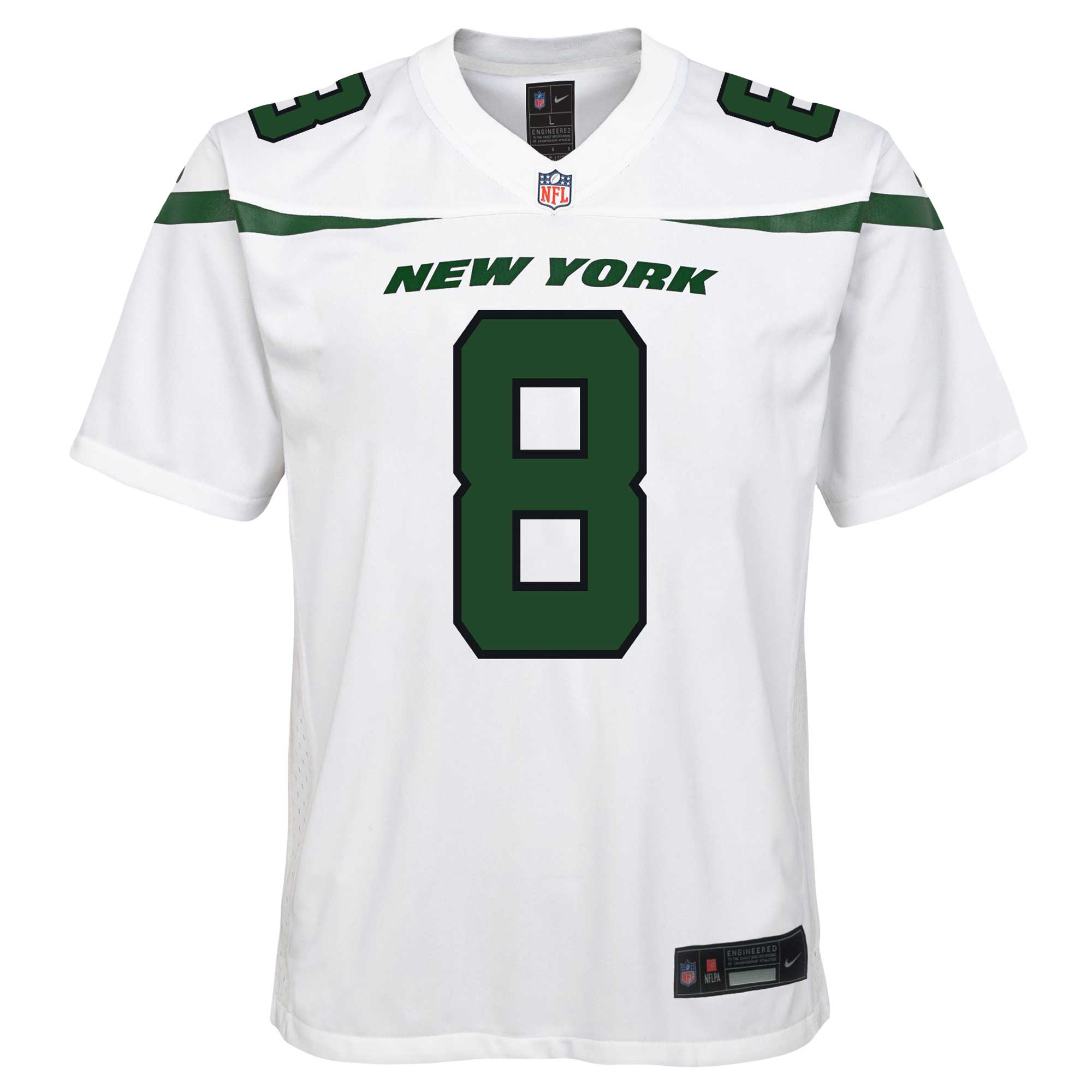 Aaron Rodgers New York Jets Nike Youth Game Jersey - White - vstockx