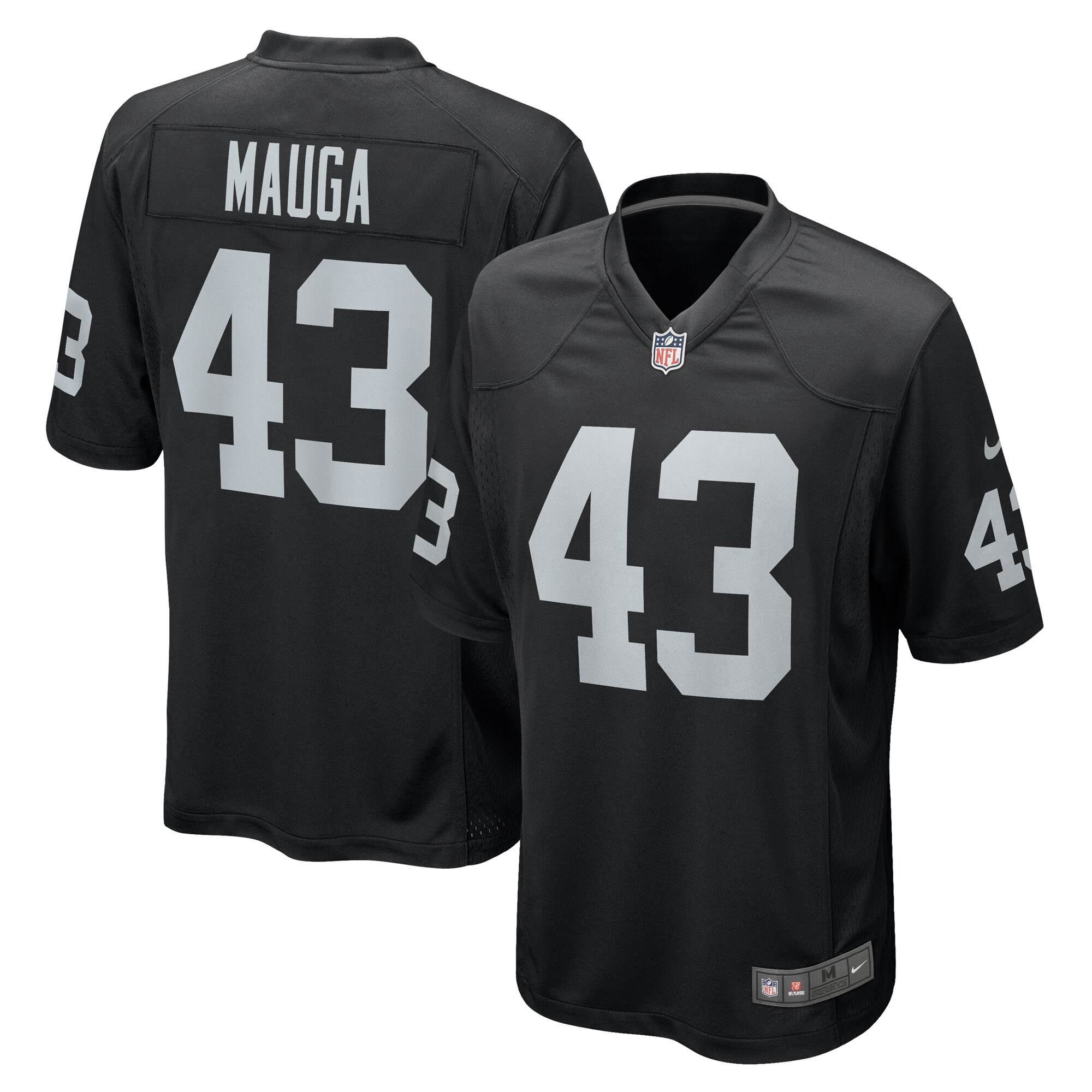 Kanai Mauga Las Vegas Raiders Nike Team Game Jersey - Black - vstockx