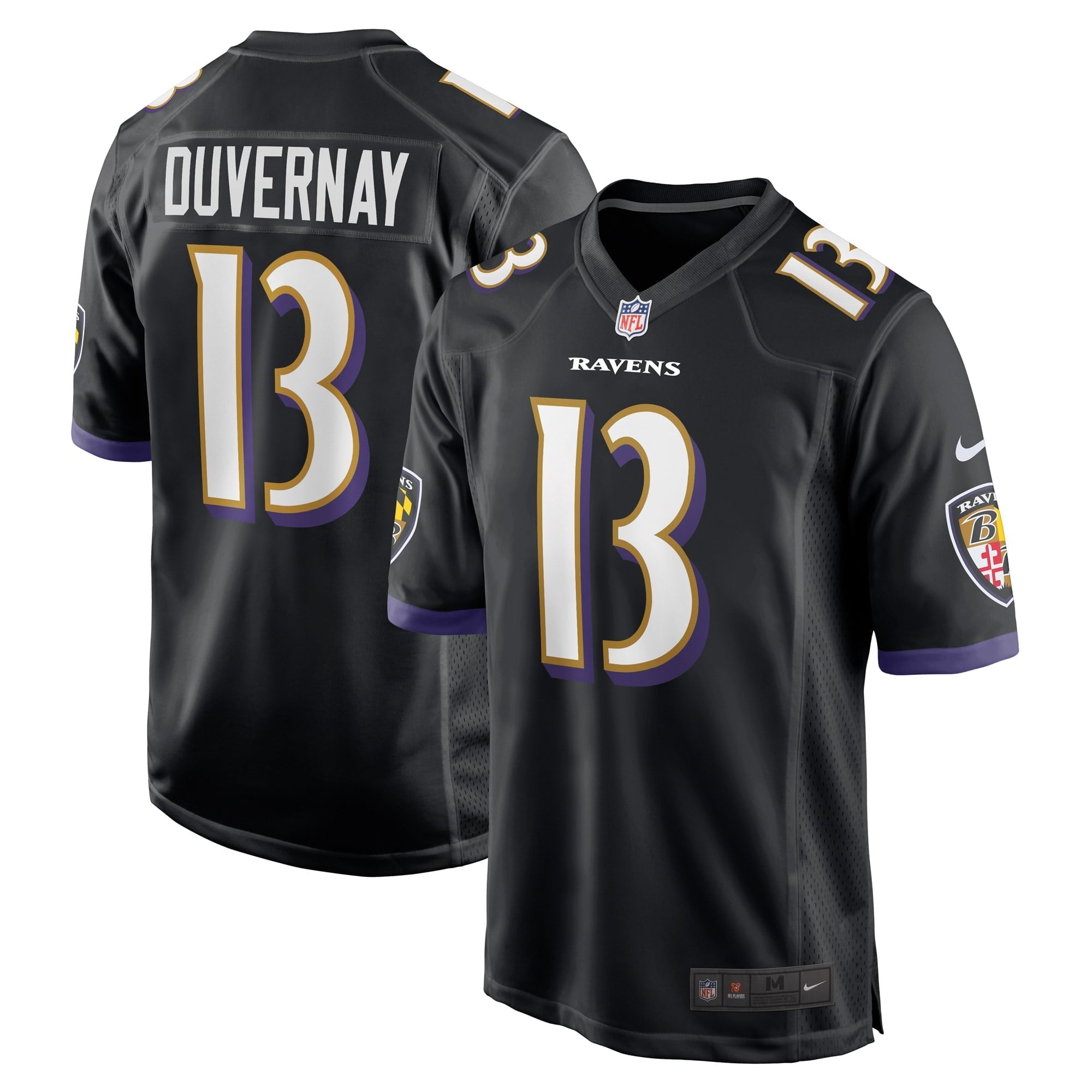 Men's Nike Devin Duvernay Black Baltimore Ravens Game Player Jersey - vstockx