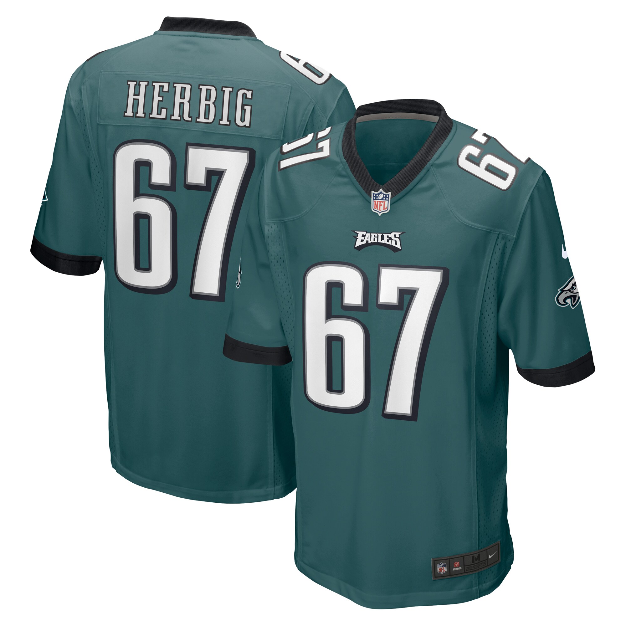Nate Herbig Philadelphia Eagles Nike Game Jersey - Midnight Green - vstockx