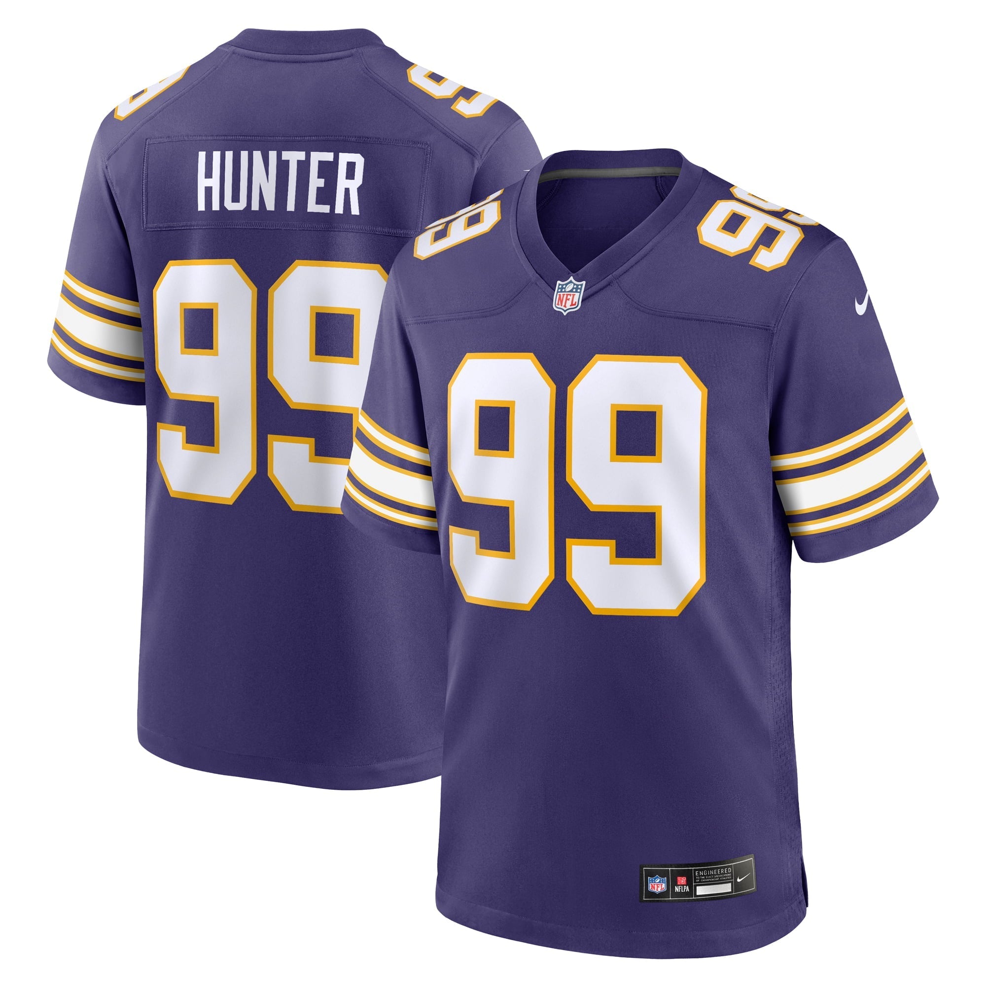 Men's Nike Danielle Hunter Purple Minnesota Vikings Classic Player Game Jersey - vstockx
