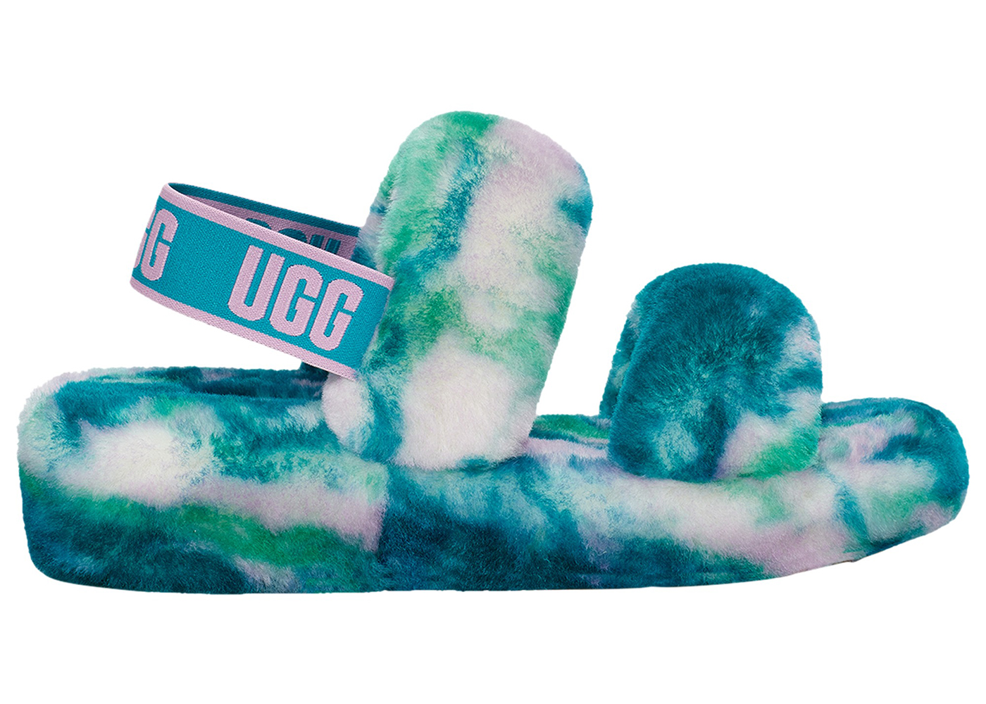 UGG Oh Yeah Slide Marble Aquatic Blue - vstockx