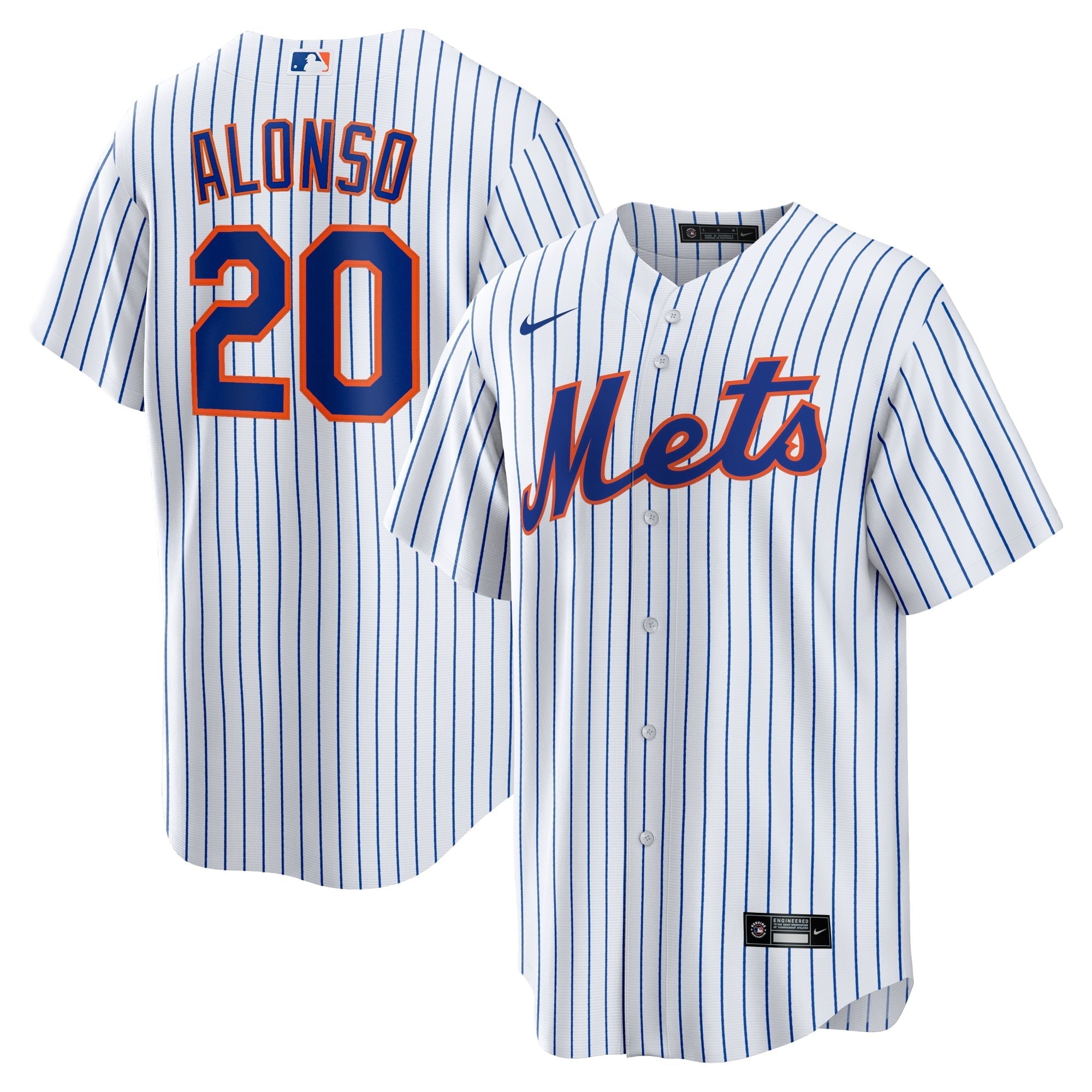 Men's Nike Pete Alonso White New York Mets Home Replica Player Name Jersey - vstockx