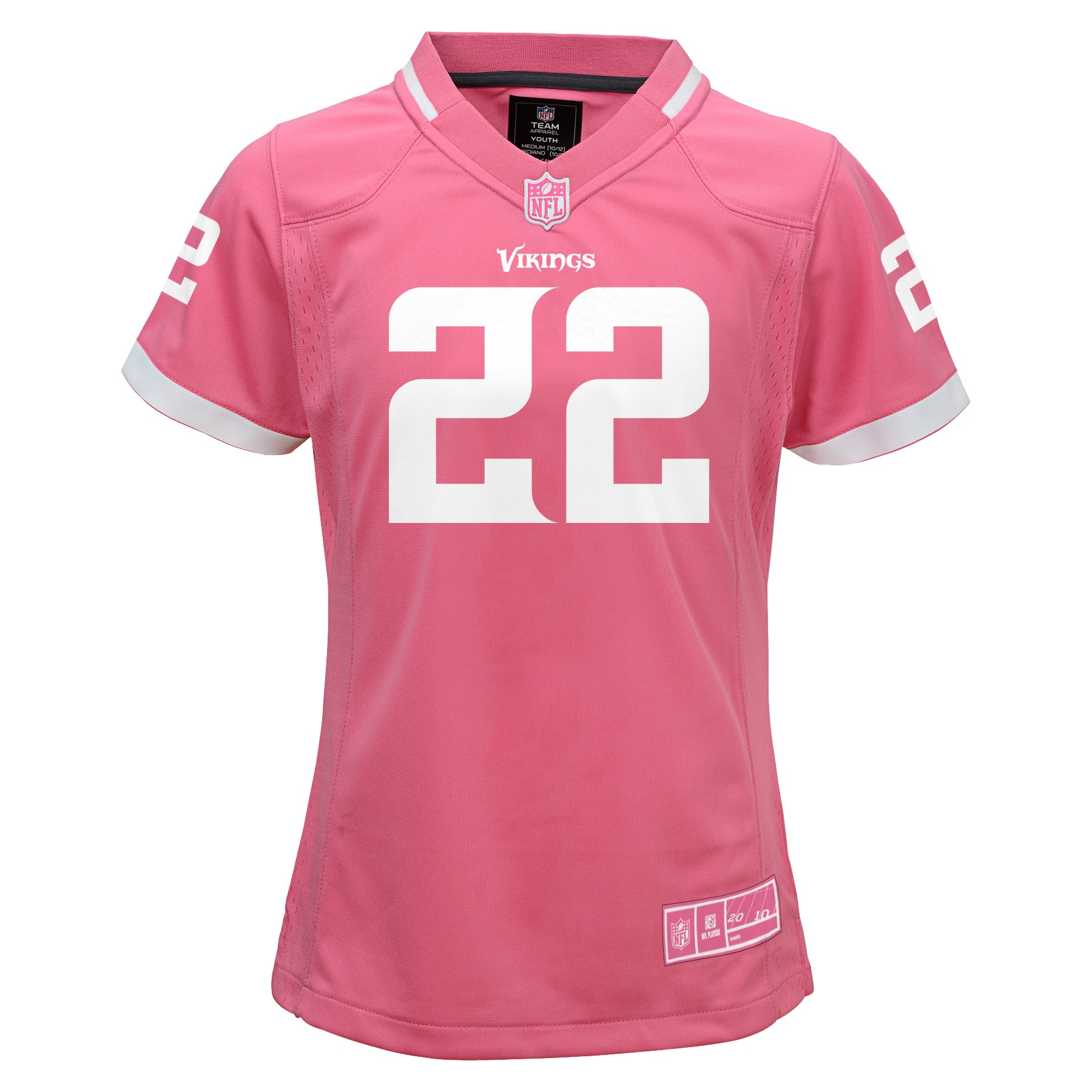 Harrison Smith Minnesota Vikings Youth Girls Bubble Gum Jersey - Pink - vstockx