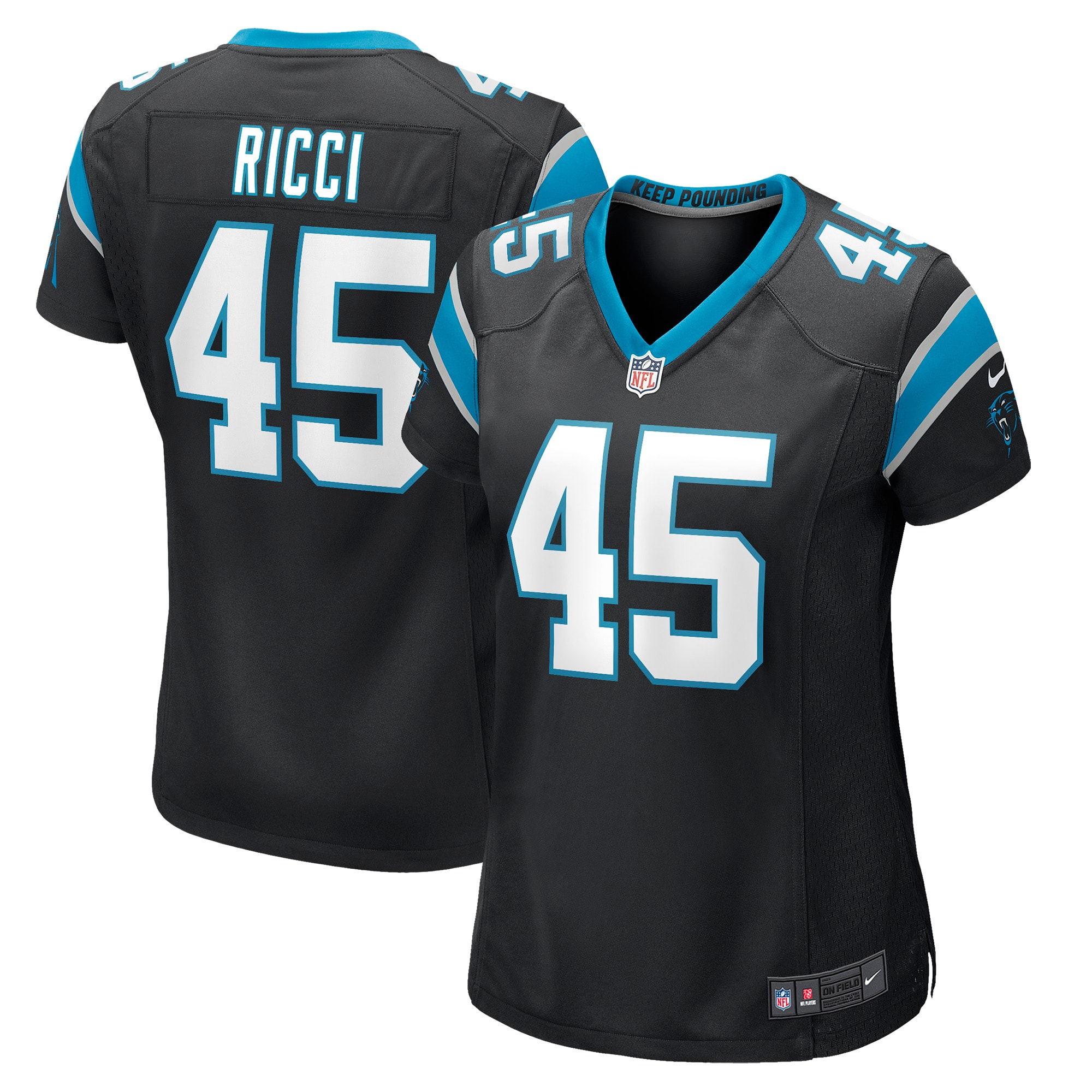 Giovanni Ricci Carolina Panthers Nike Women's Player Game Jersey - Black - vstockx