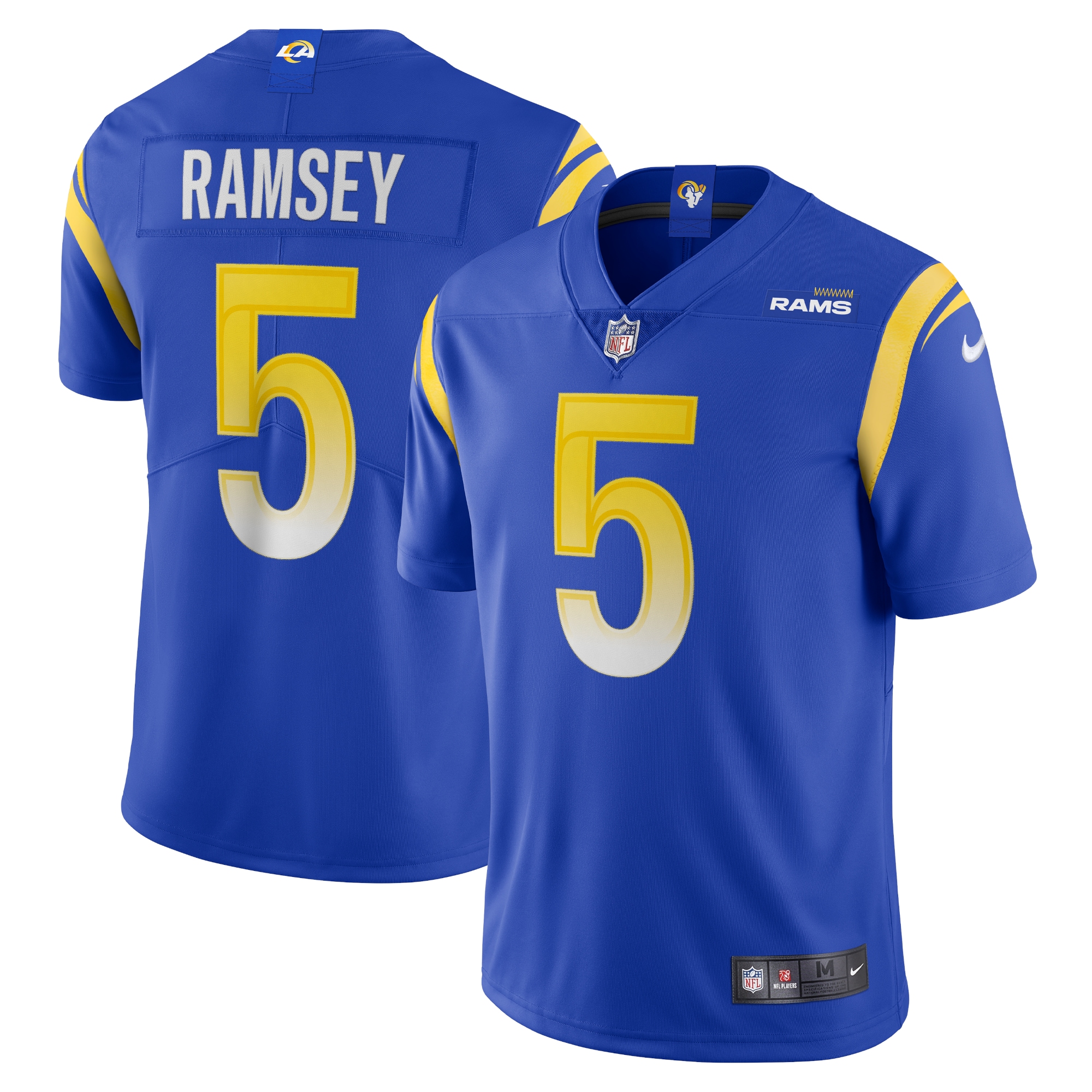 Jalen Ramsey Los Angeles Rams Nike Team Vapor Limited Jersey - Royal - vstockx