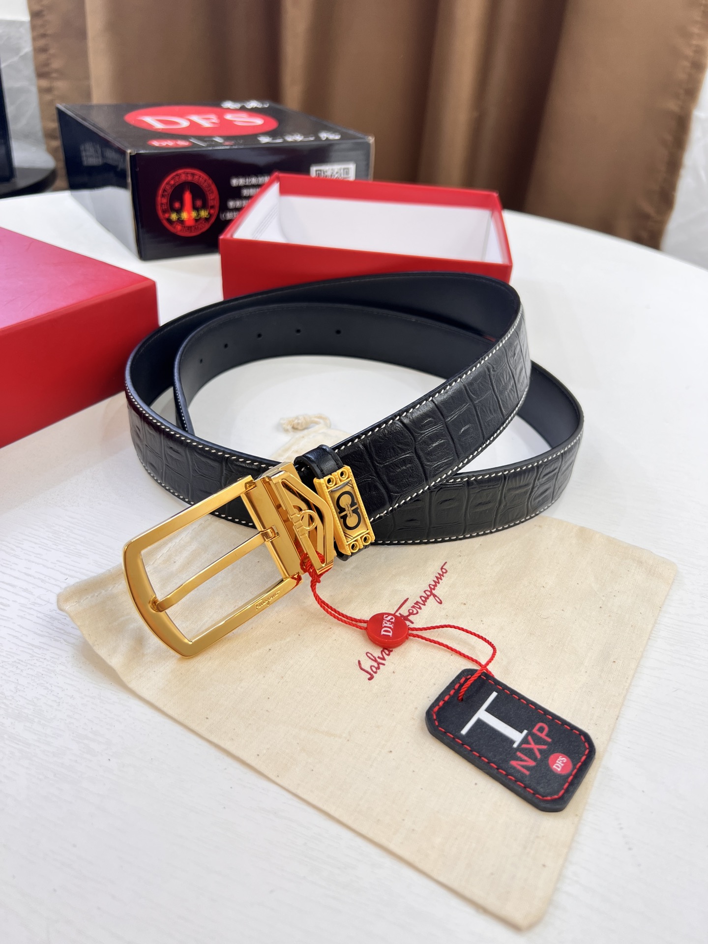 Streetwear Belt Ferragamo 320371 size:3.5cm - vstockx