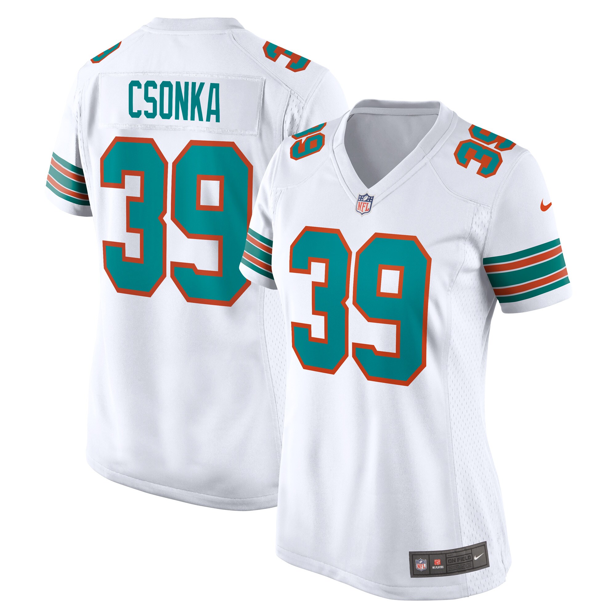 Larry Csonka Miami Dolphins Nike Retired Player Jersey - White - vstockx