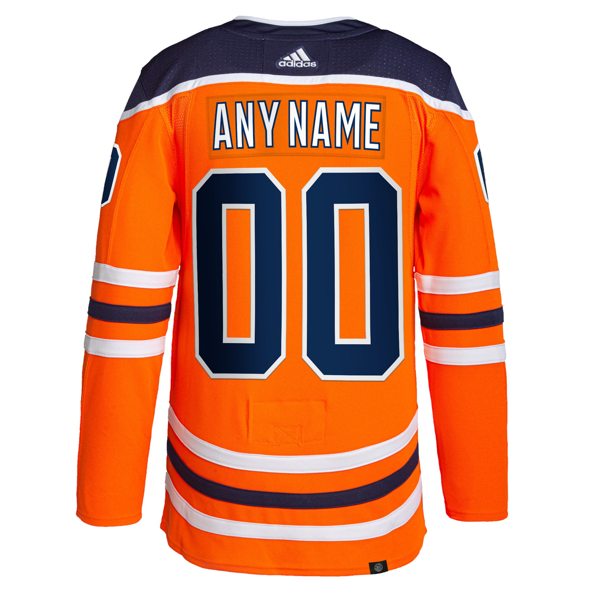Edmonton Oilers adidas Home Authentic Pro Custom Jersey - Orange - vstockx