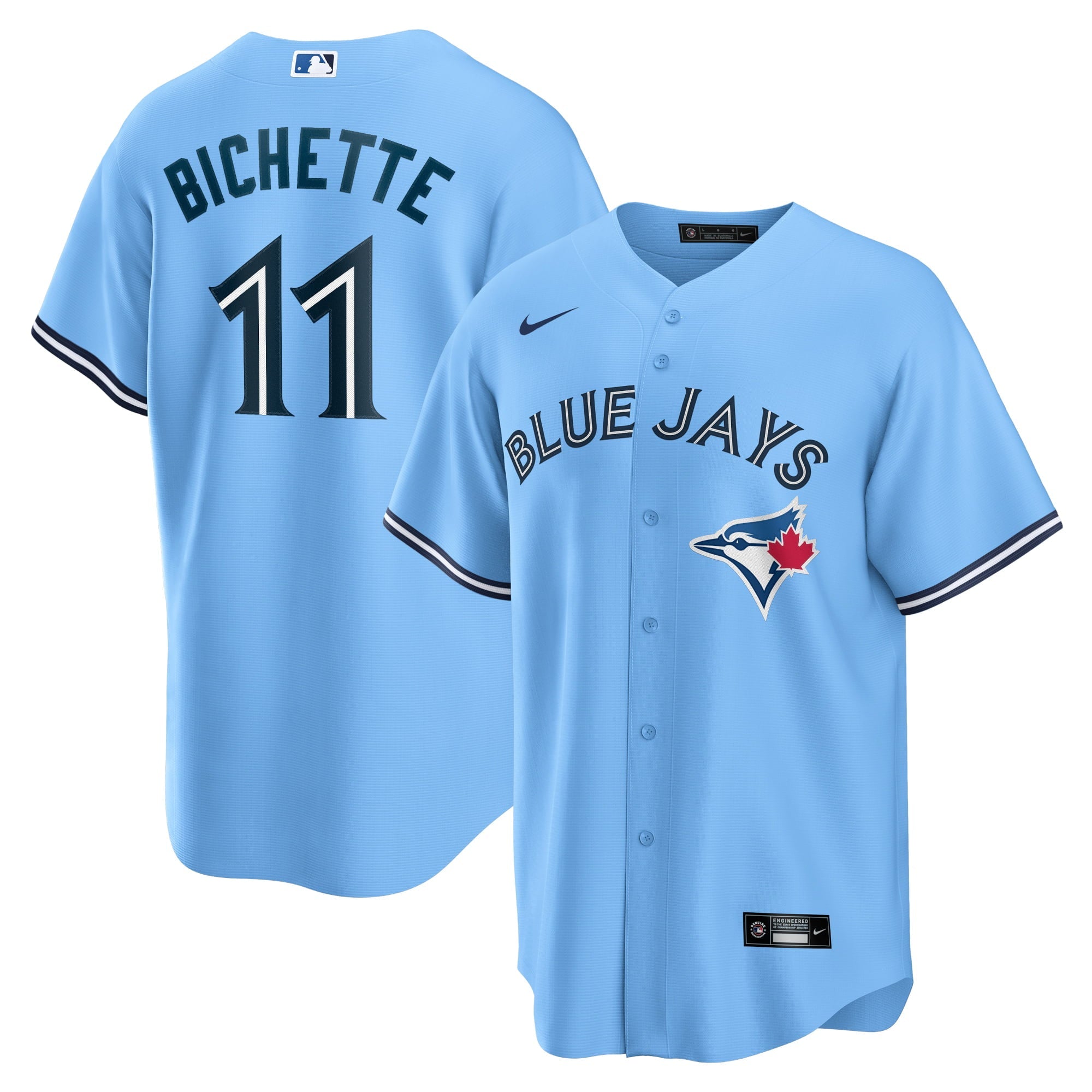 Men's Nike Bo Bichette Powder Blue Toronto Blue Jays Alternate Replica Player Name Jersey - vstockx