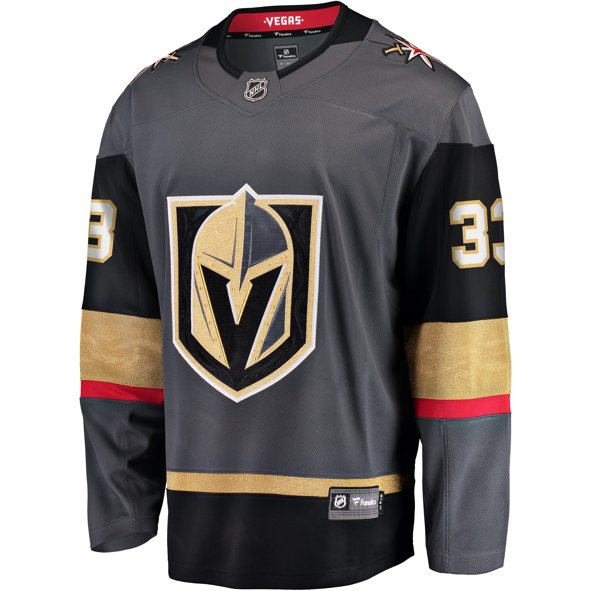 Men's Fanatics Branded Adin Hill Gray Vegas Golden Knights Alternate Breakaway Jersey - vstockx