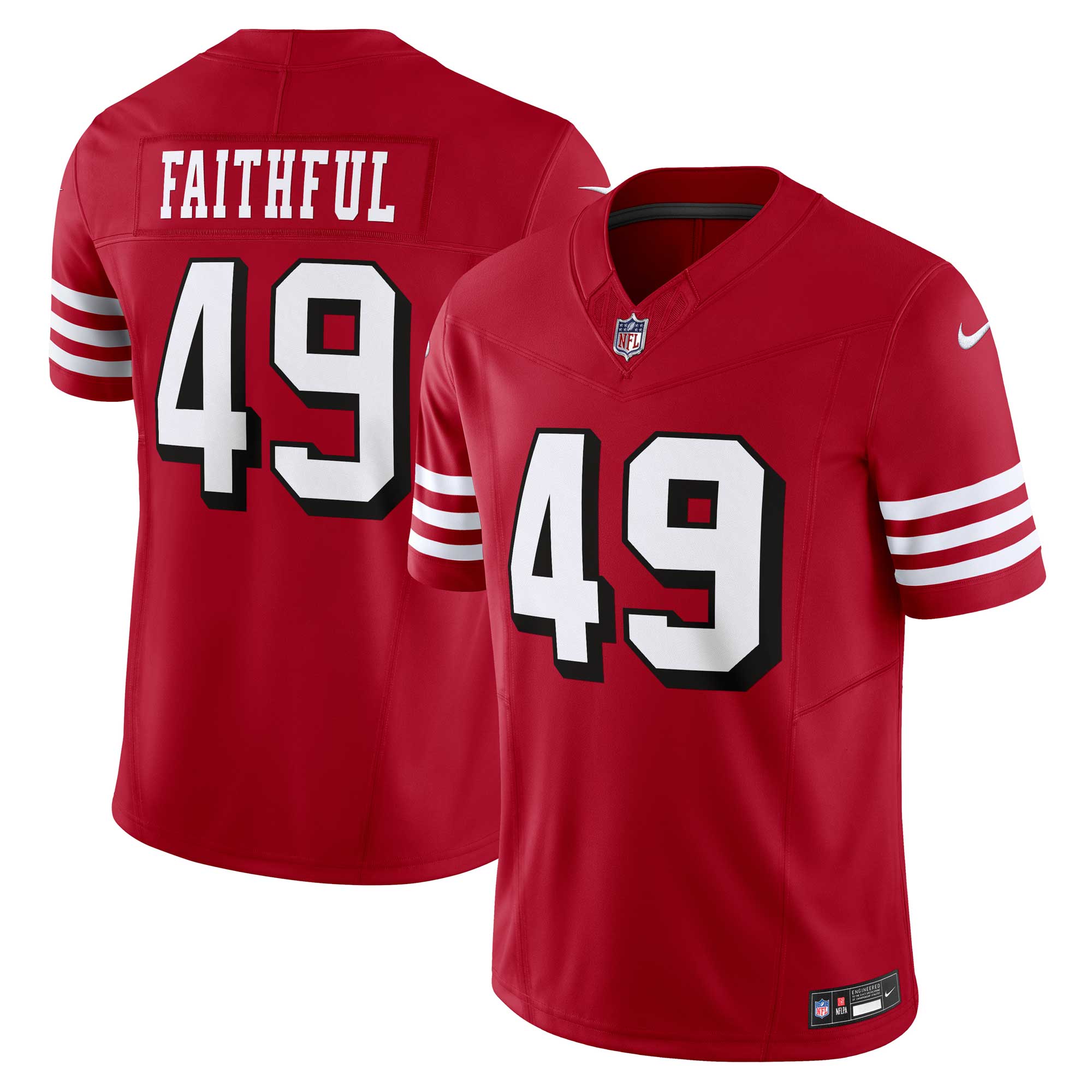 The Faithful San Francisco 49ers Nike Vapor F.U.S.E. Limited Jersey - Scarlet - vstockx