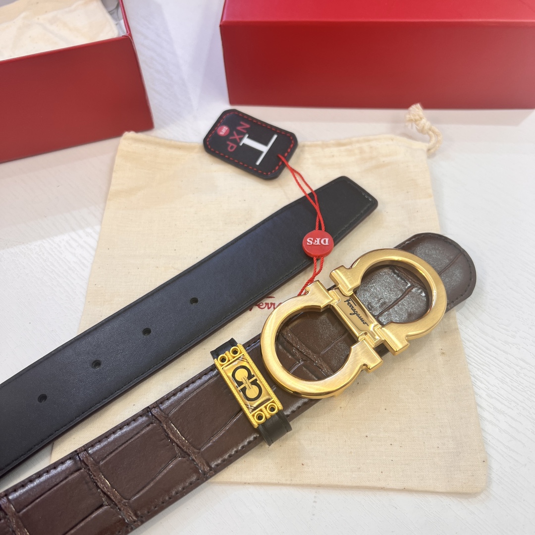 Streetwear Belt Ferragamo 320305 size:3.5cm - vstockx