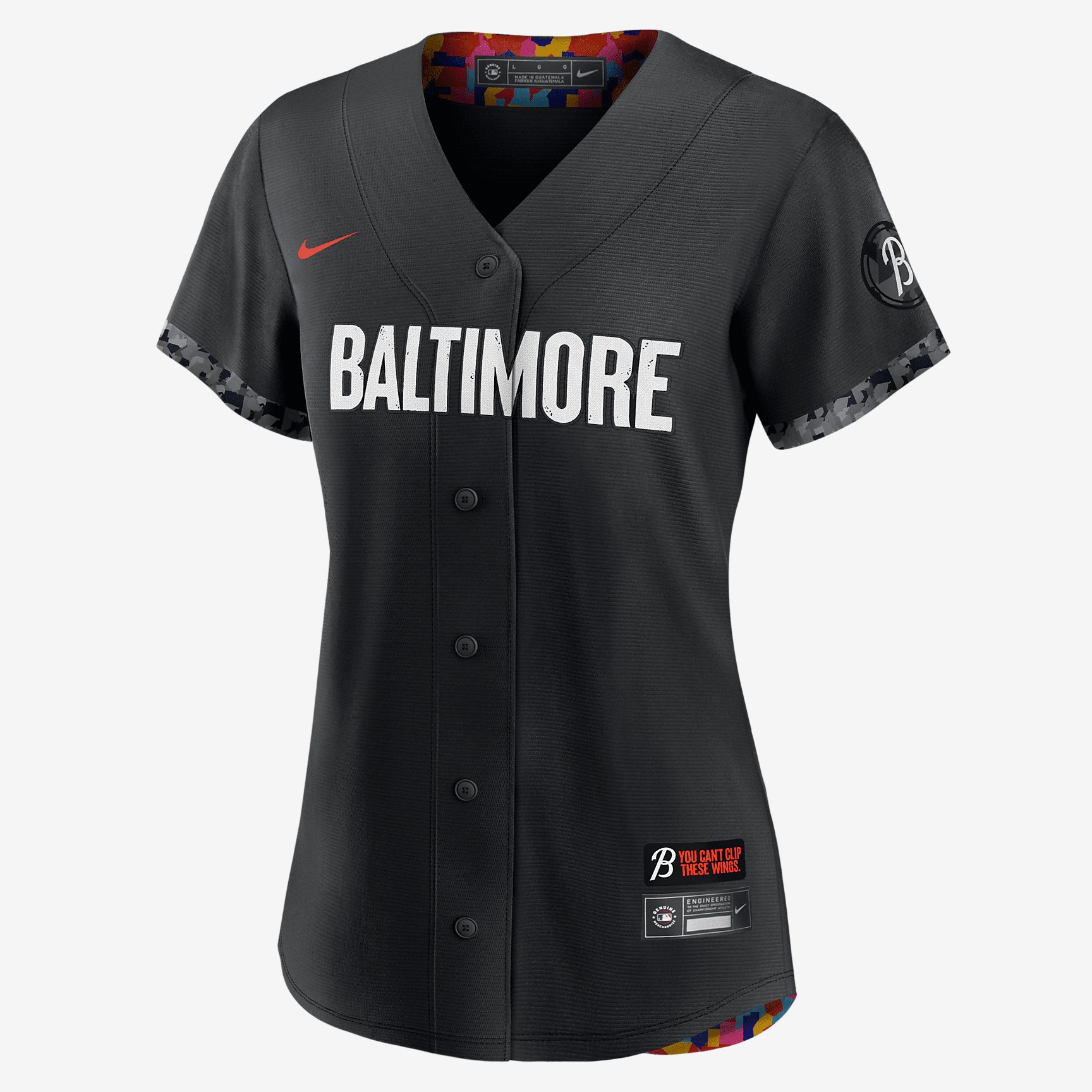 MLB Baltimore Orioles City Connect Women's Replica Baseball Jersey - Black - vstockx