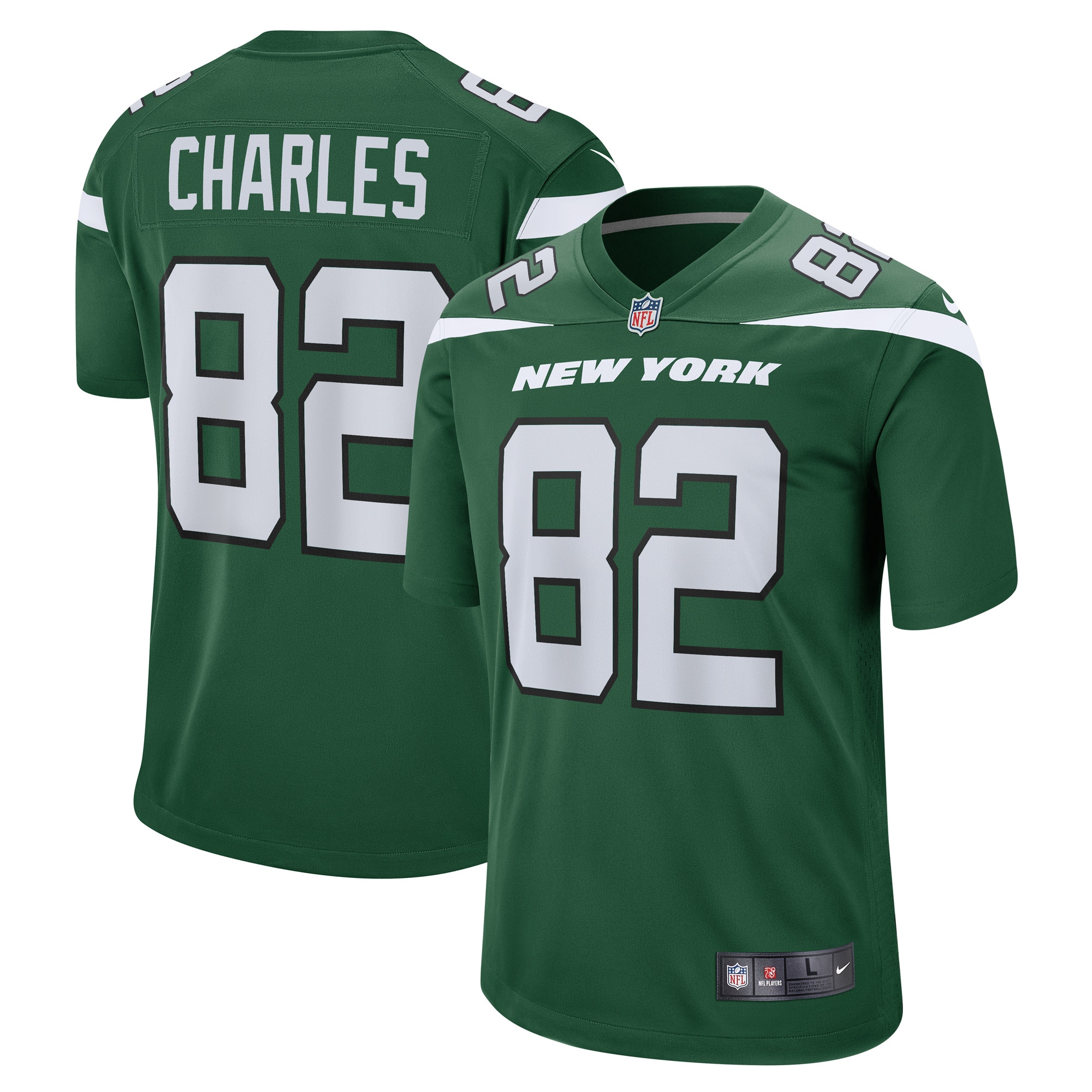 Irvin Charles New York Jets Nike Game Player Jersey - Gotham Green - vstockx