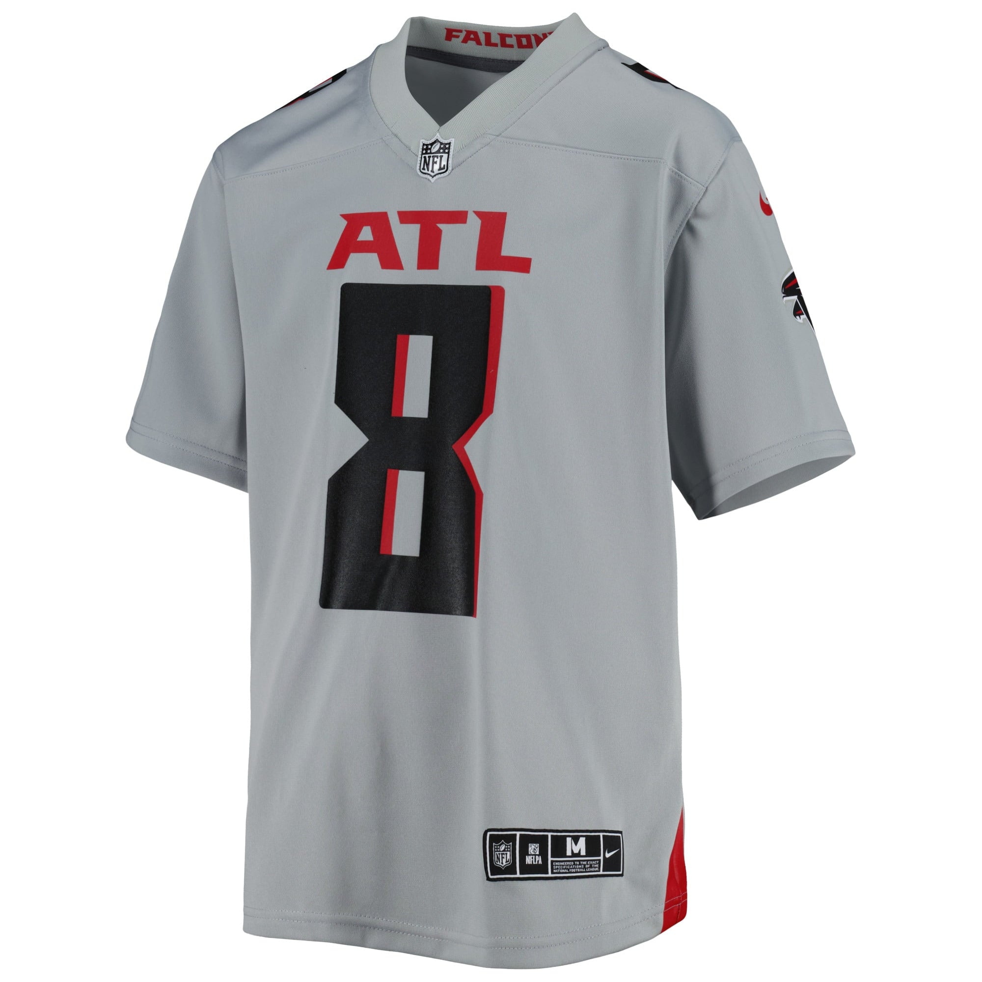 Youth Nike Kyle Pitts Gray Atlanta Falcons Inverted Game Jersey - vstockx