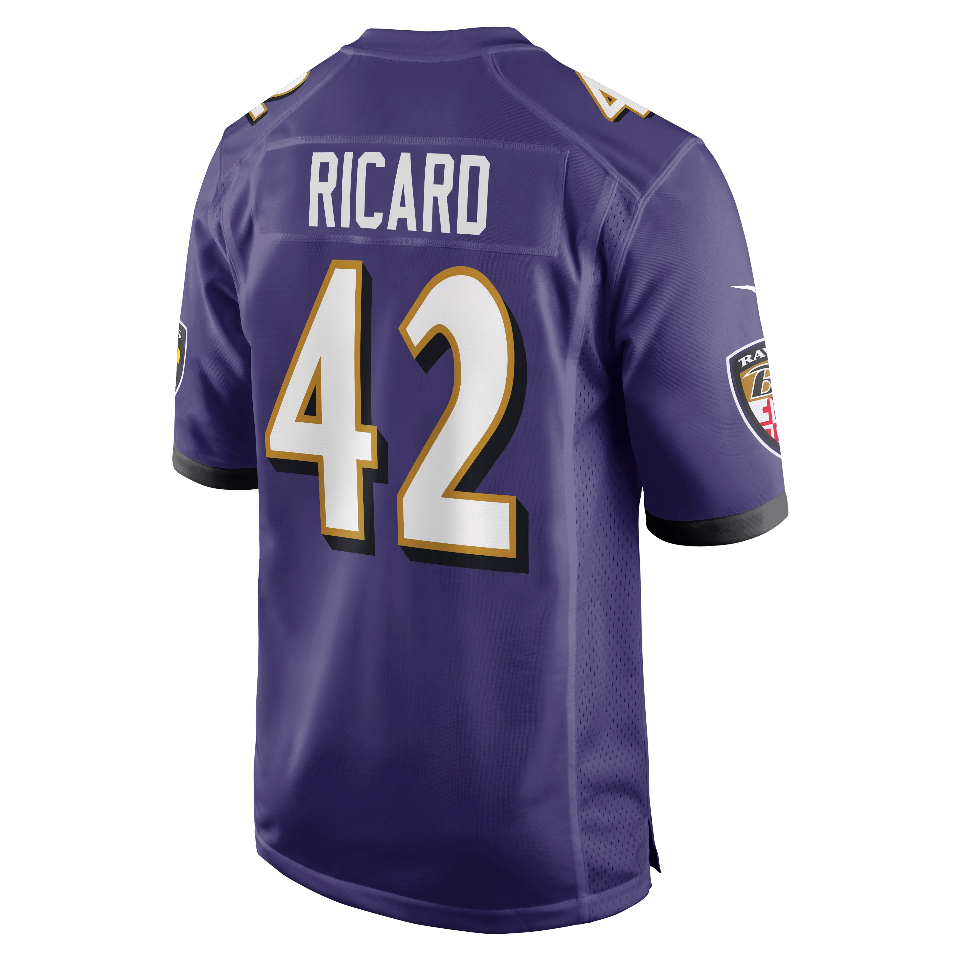 Men's Nike Patrick Ricard Purple Baltimore Ravens Game Jersey - vstockx