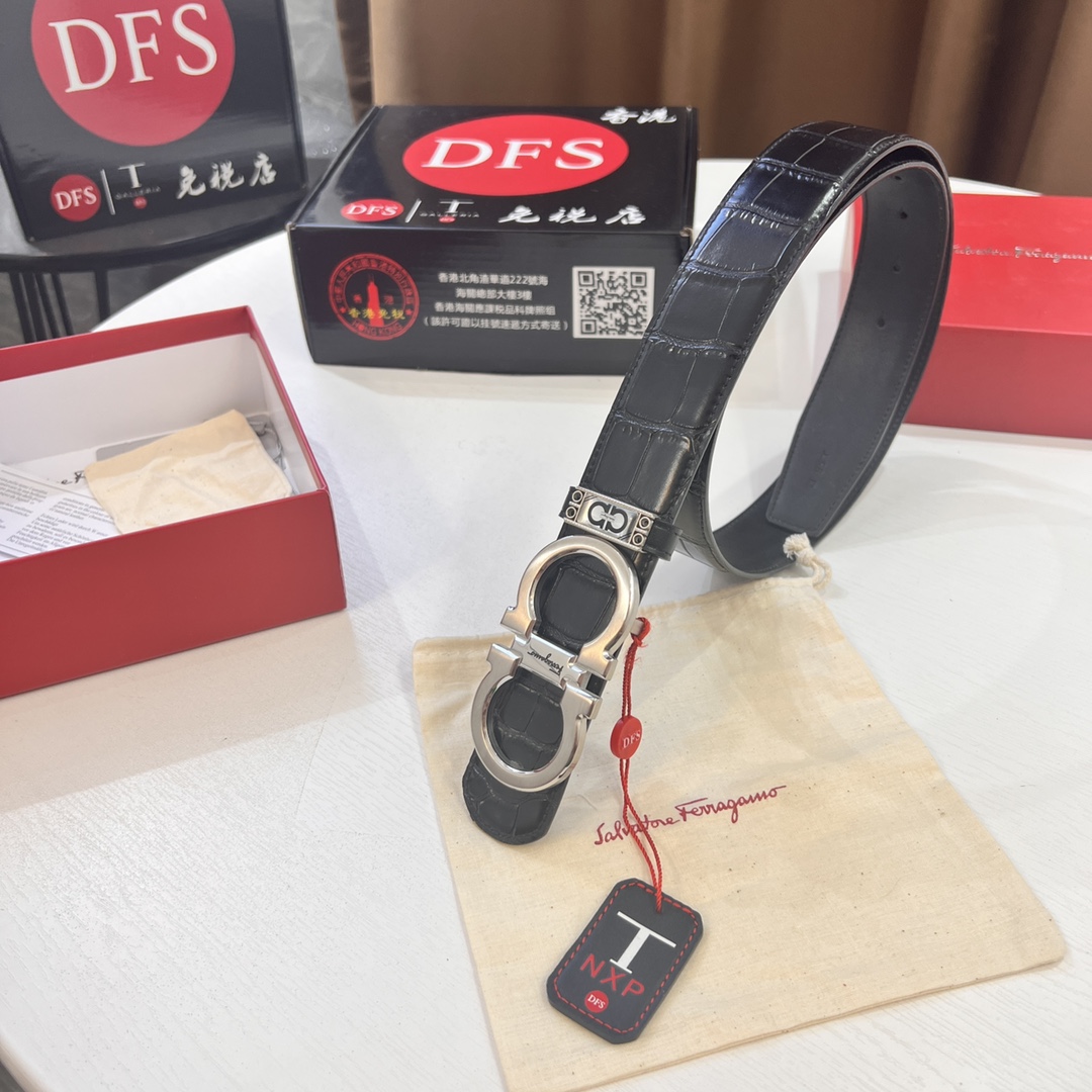 Streetwear Belt Ferragamo 320306 size:3.5cm - vstockx