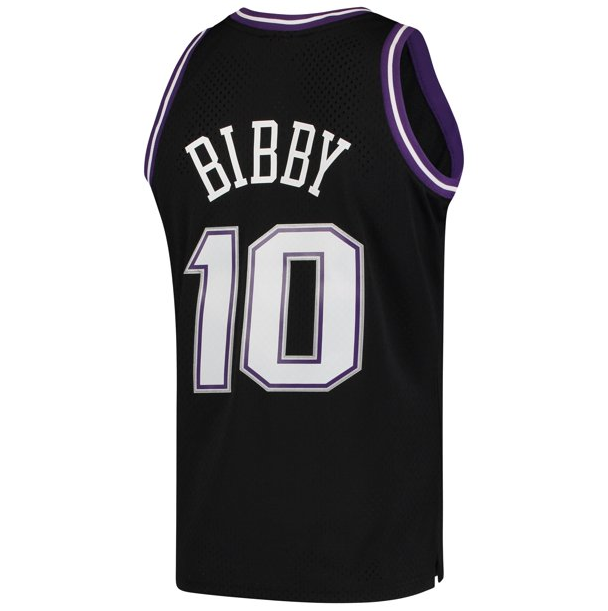 Mike Bibby Sacramento Kings Mitchell & Ness Hardwood Classics 2001-02 Swingman Jersey - Black - vstockx