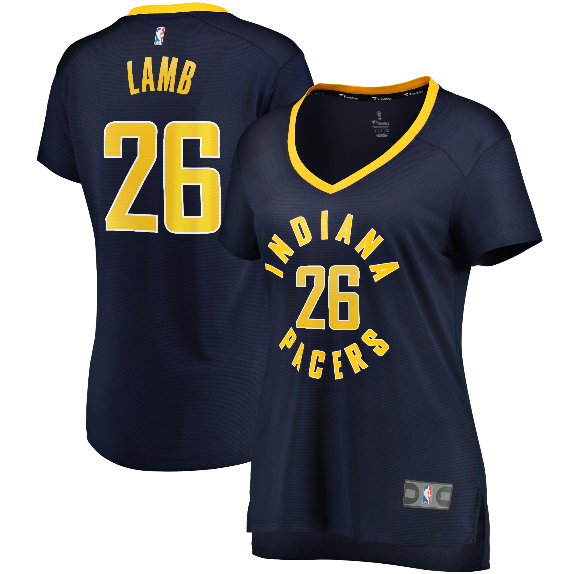 Jeremy Lamb Indiana Pacers Fanatics Branded Women's Fast Break Replica Jersey Navy - Icon Edition - vstockx