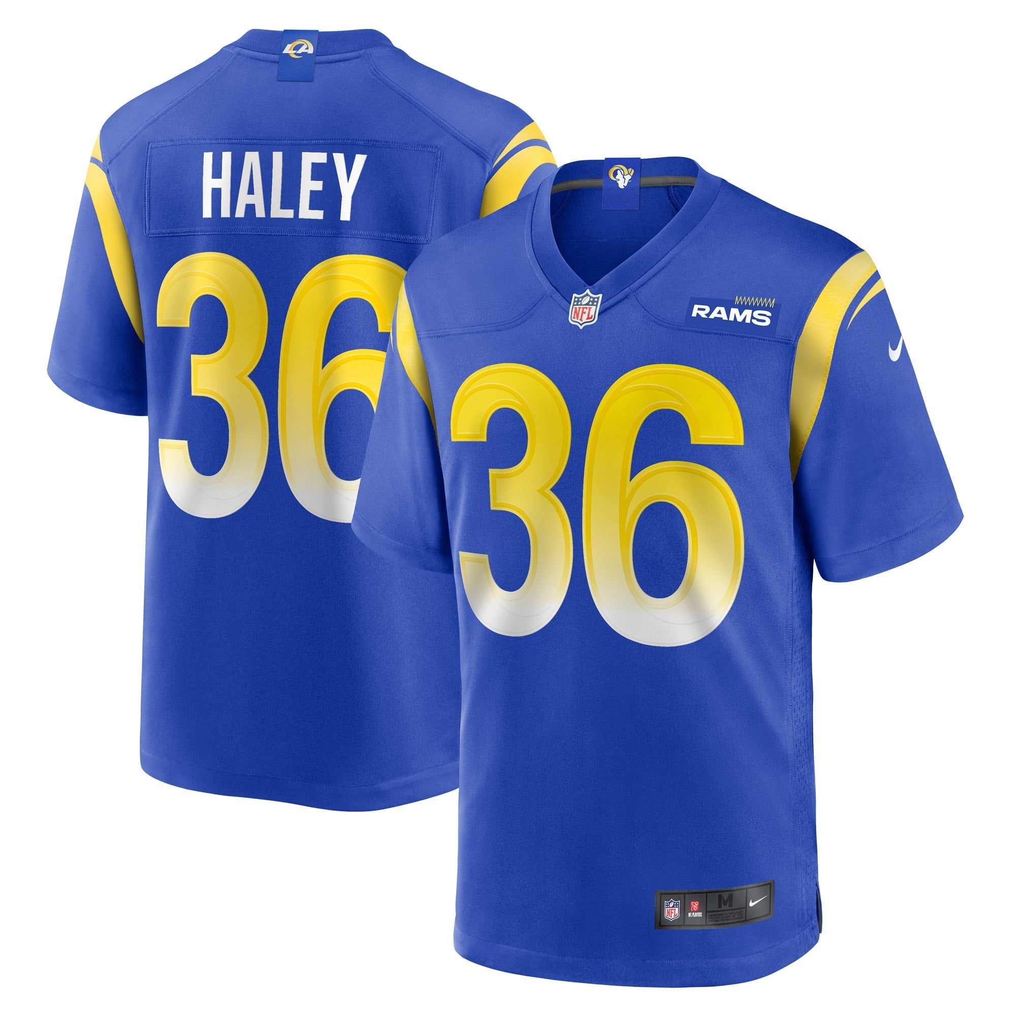 Men's Nike Grant Haley Royal Los Angeles Rams Game Player Jersey - vstockx