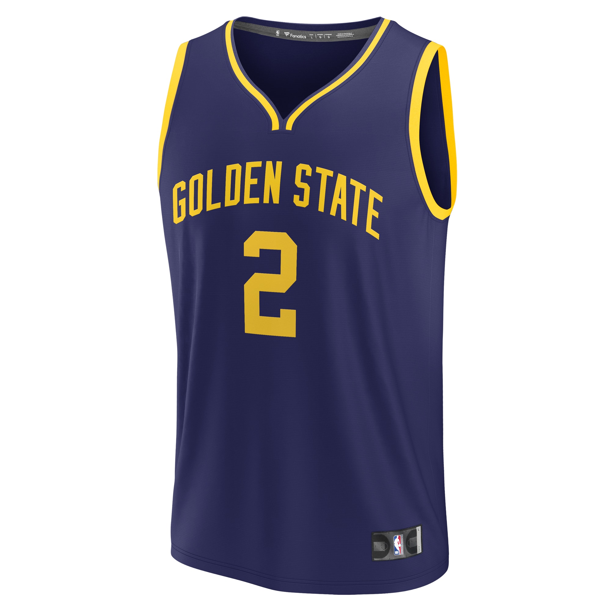 First Round Golden State Warriors Fanatics Branded 2023 NBA Draft First Round Pick Fast Break Replica Jersey - Statement Edition - Navy - vstockx