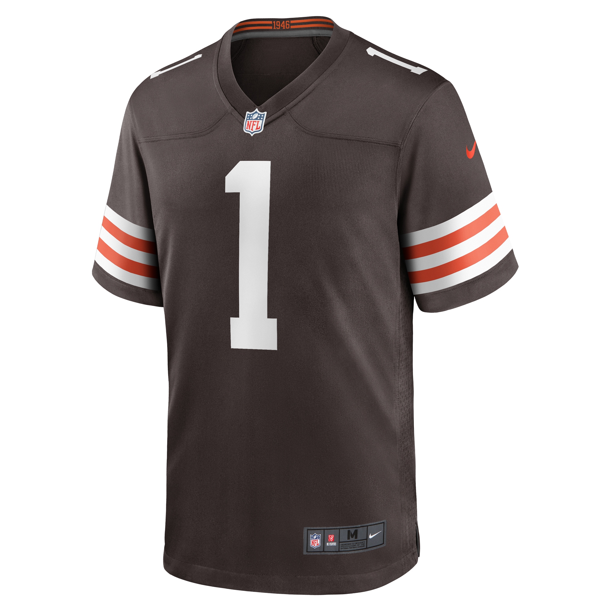 Juan Thornhill Cleveland Browns Nike Team Game Jersey - Brown - vstockx