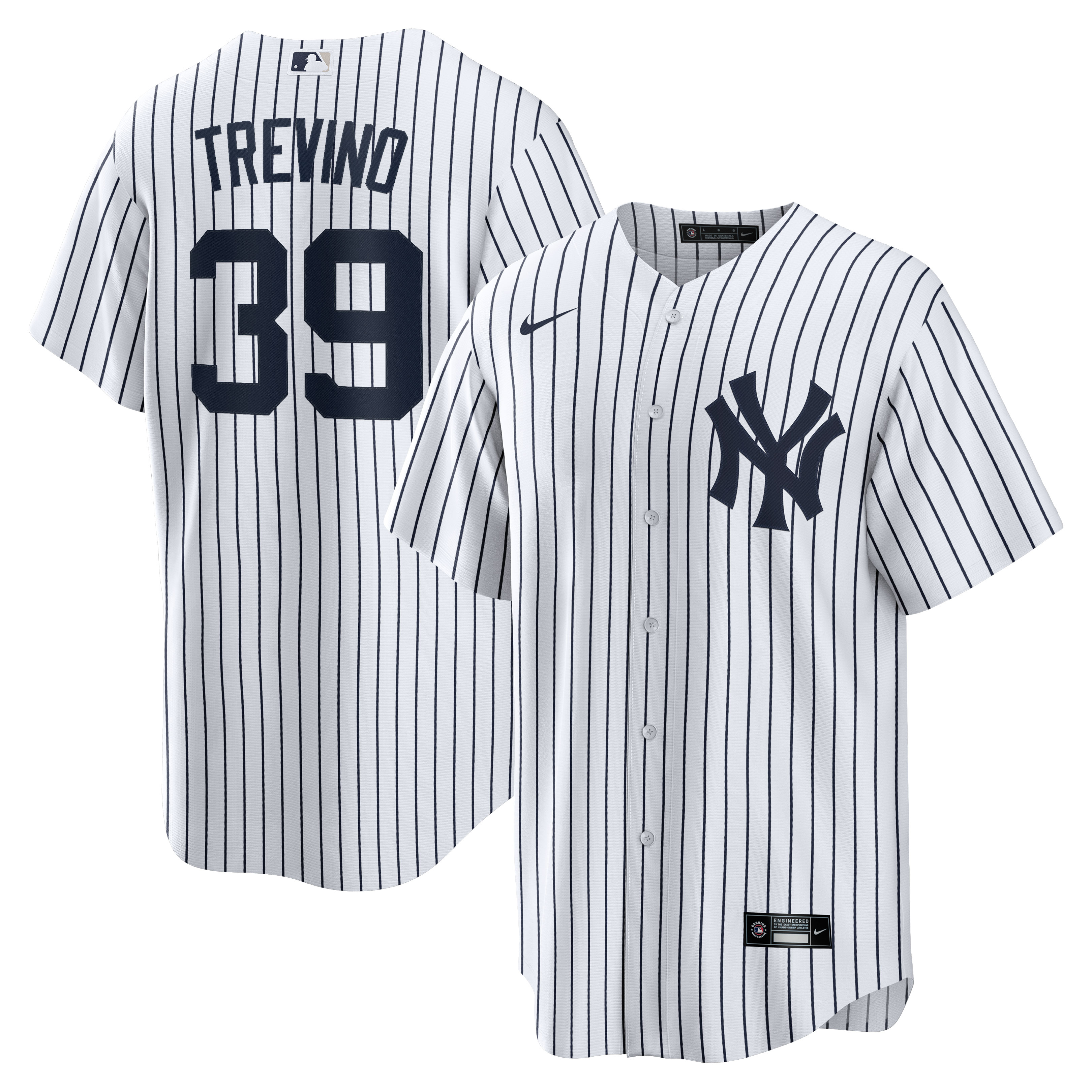 Jose Trevino New York Yankees Nike Home Replica Player Jersey - White - vstockx