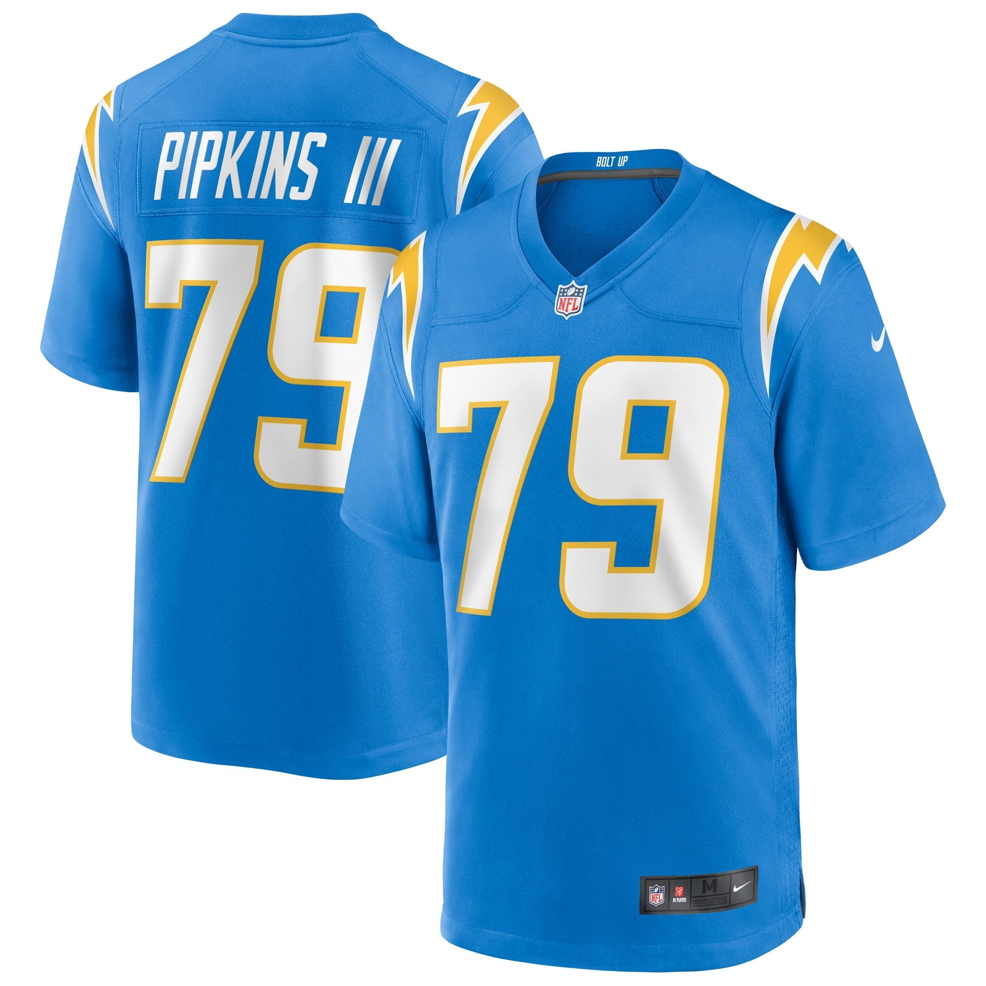 Men's Nike Trey Pipkins III Powder Blue Los Angeles Chargers Game Jersey - vstockx