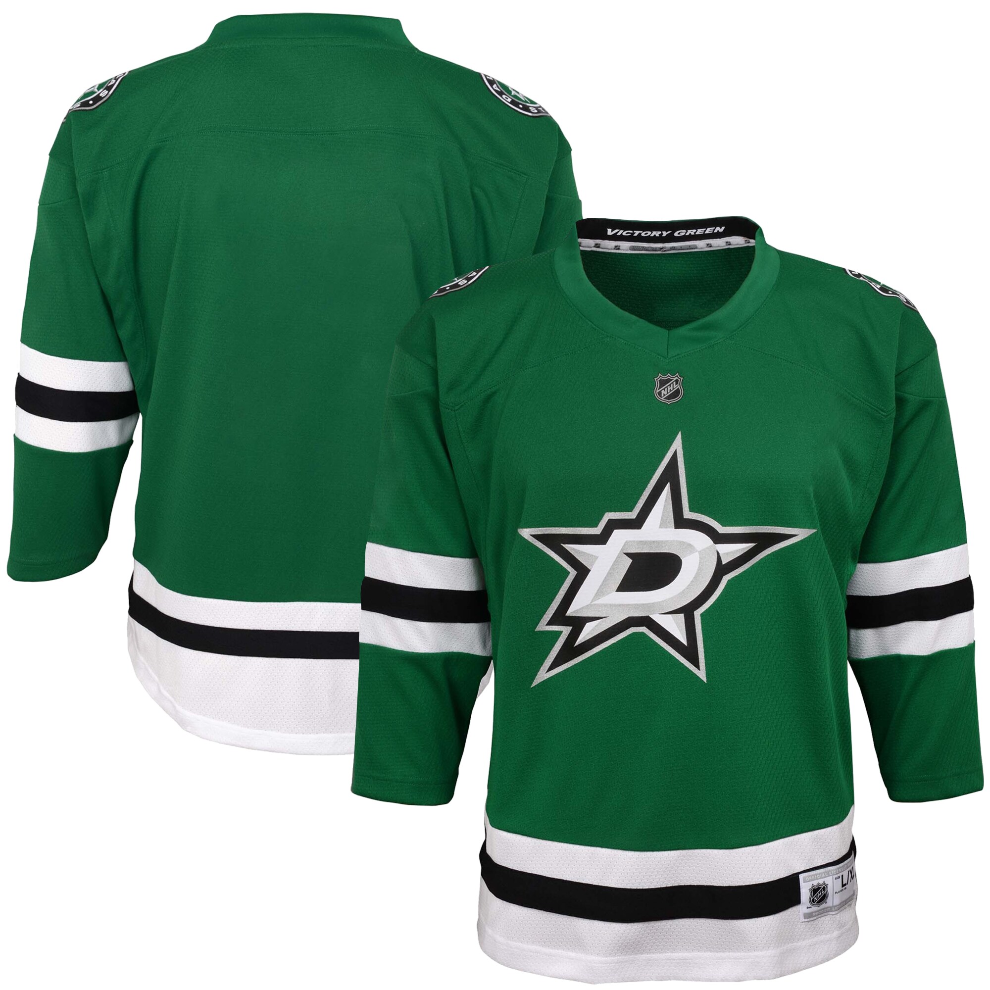 Dallas Stars Youth Home Replica Blank Jersey - Green - vstockx