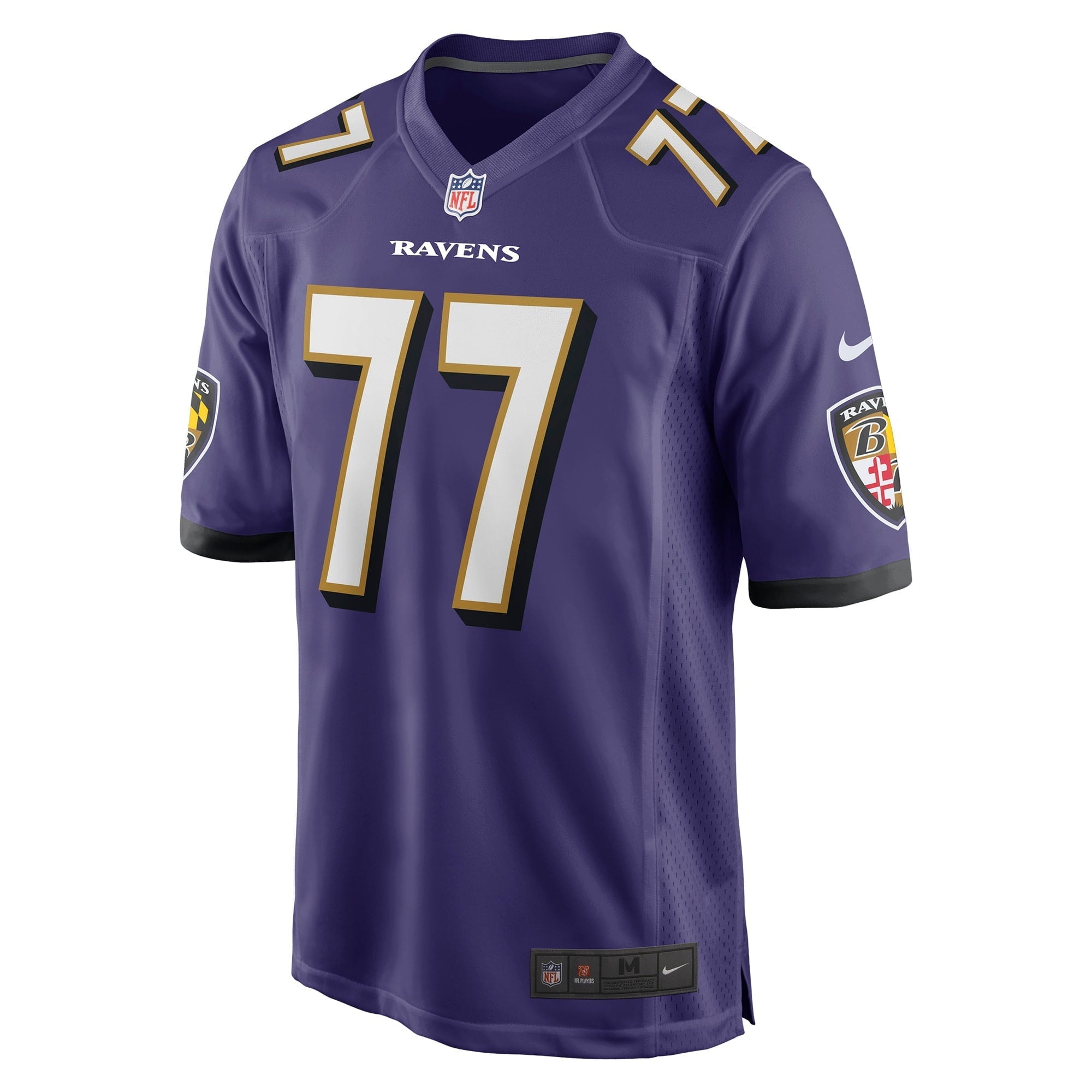 Men's Nike Daniel Faalele Purple Baltimore Ravens Player Game Jersey - vstockx