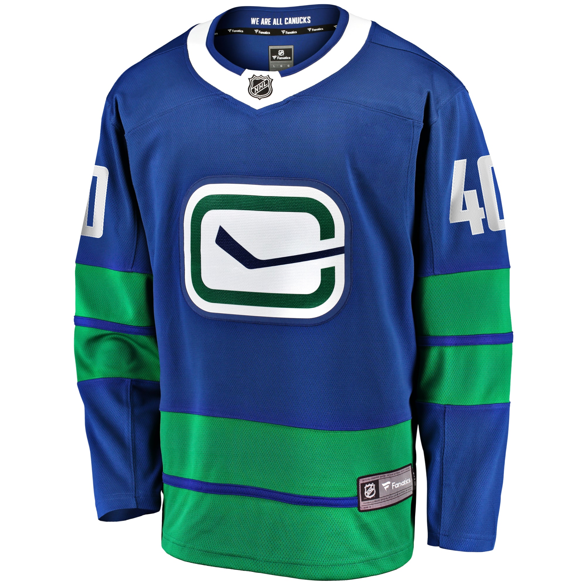 Elias Pettersson Vancouver Canucks Fanatics Branded 2019/20 Alternate Premier Breakaway Player Jersey - Royal - vstockx